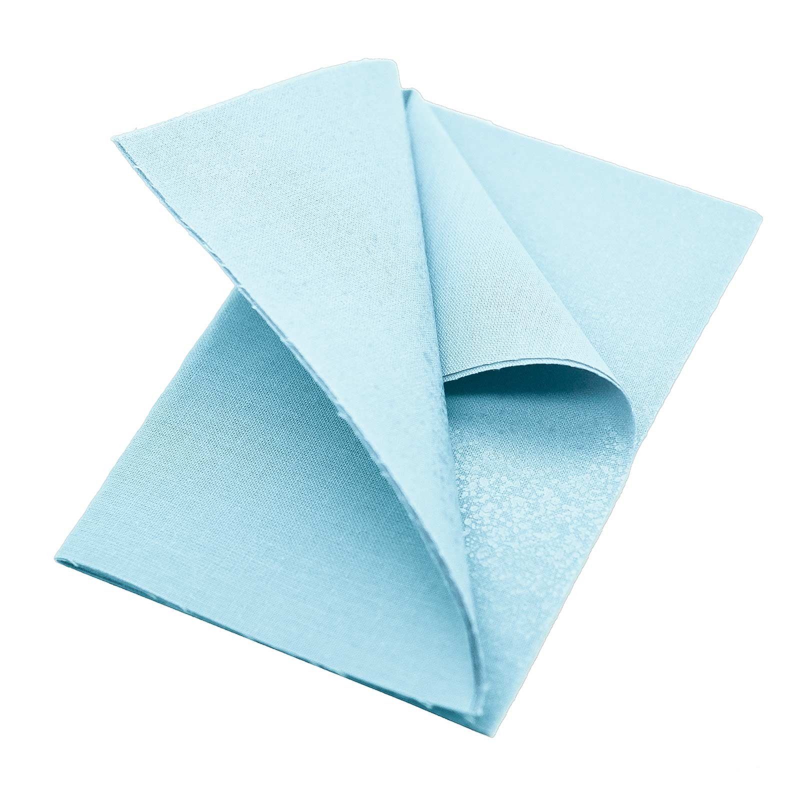 maDDma Patchies 1 zuschneidbare Flicken, Stoff - 100 % Baumwolle, Klebstoff - Polyethylen, hellblau