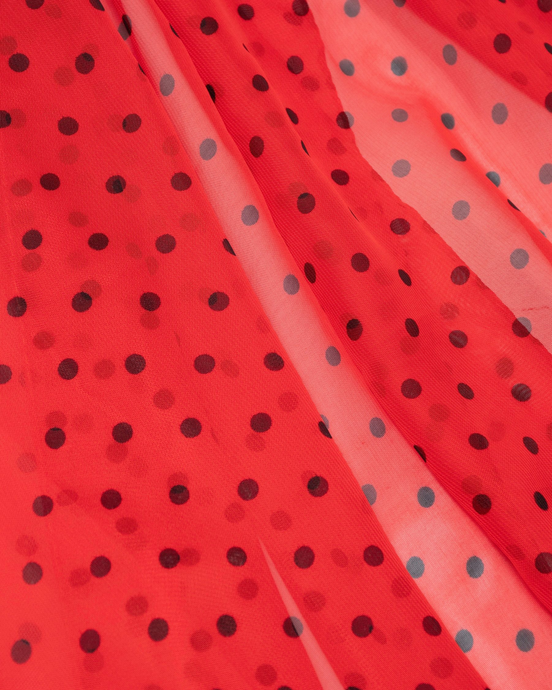 MayTree Modeschal leichter Chiffonschal Damen Polka Dot 50x150cm, (Stück, 1-St)