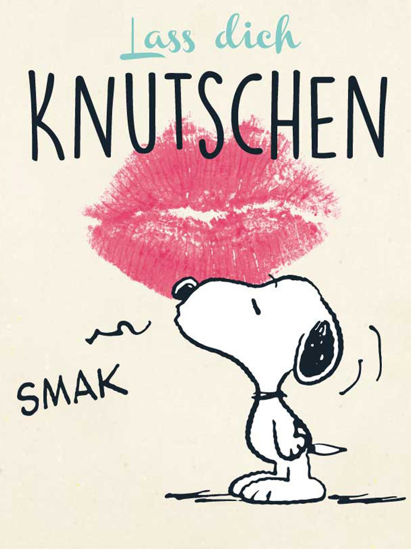 United Labels® Tragetasche Peanuts Snoopy - Lass dich knutschen günstig online kaufen