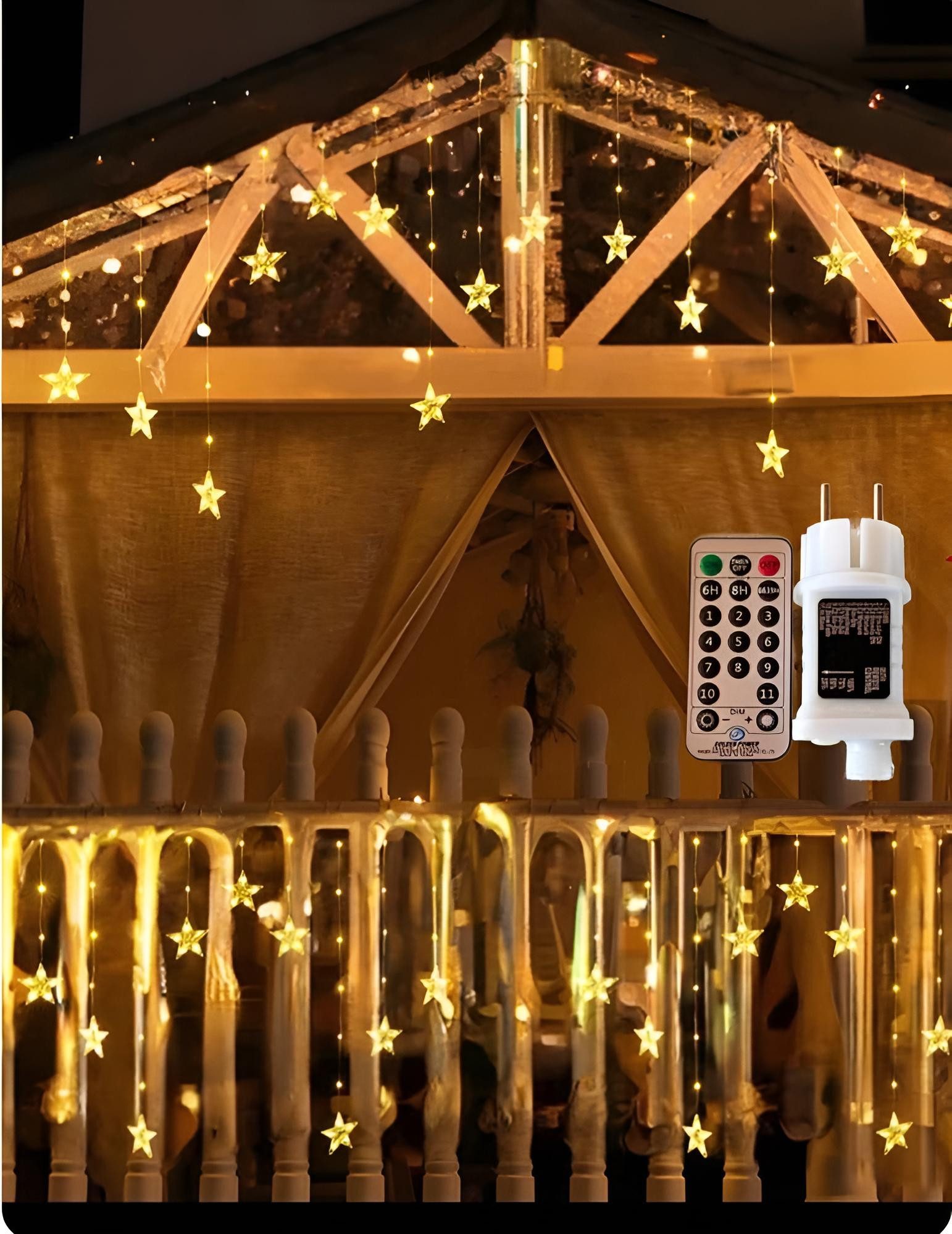 Diyarts LED-Lichternetz, 300-flammig, 15,75m Warm- & Kaltweiß Lichterkette günstig online kaufen