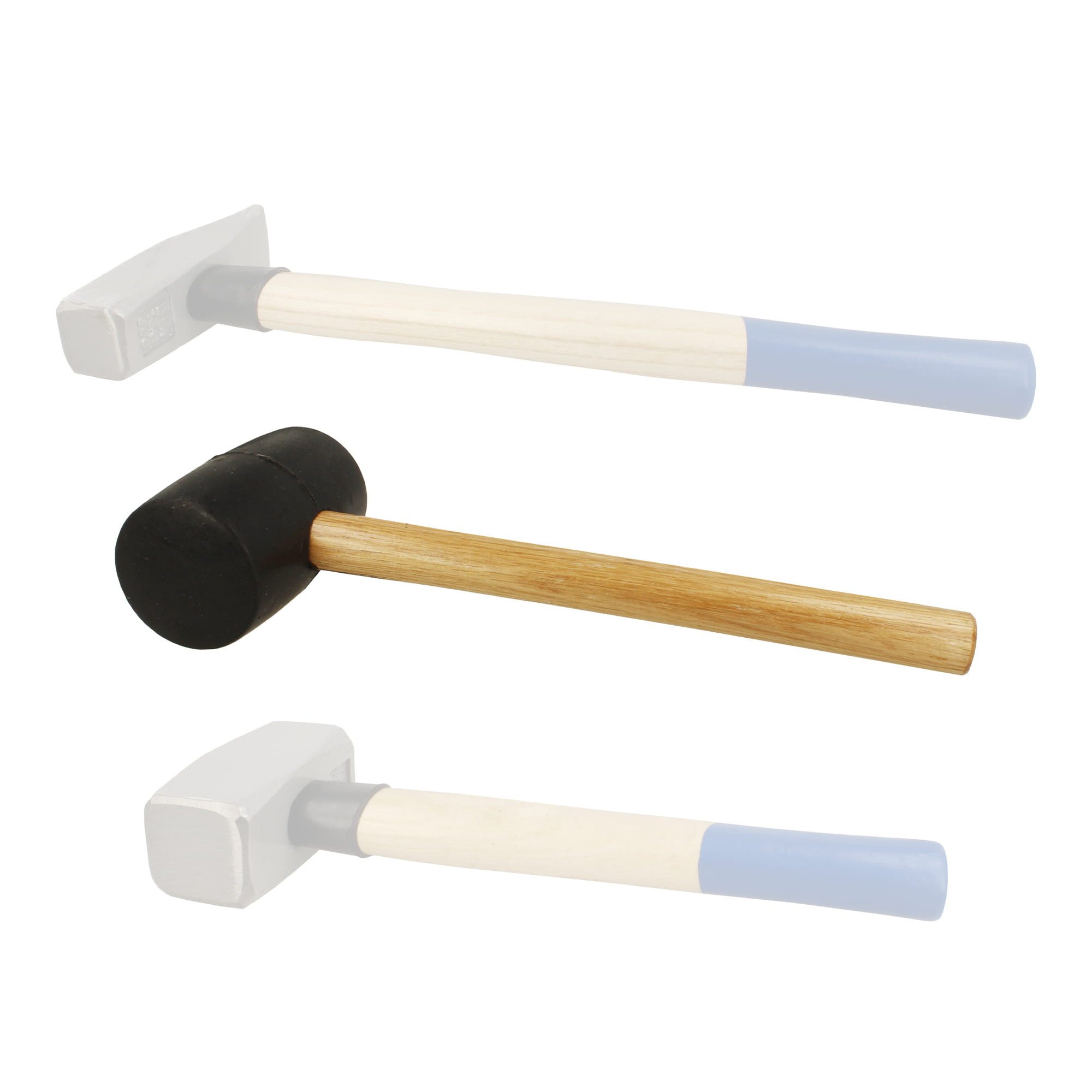 BOOMET Hammer Gummihammer (1-St., Gummi 580g), Pflasterhammer Verlegehammer Hartgummihammer Schonhammer