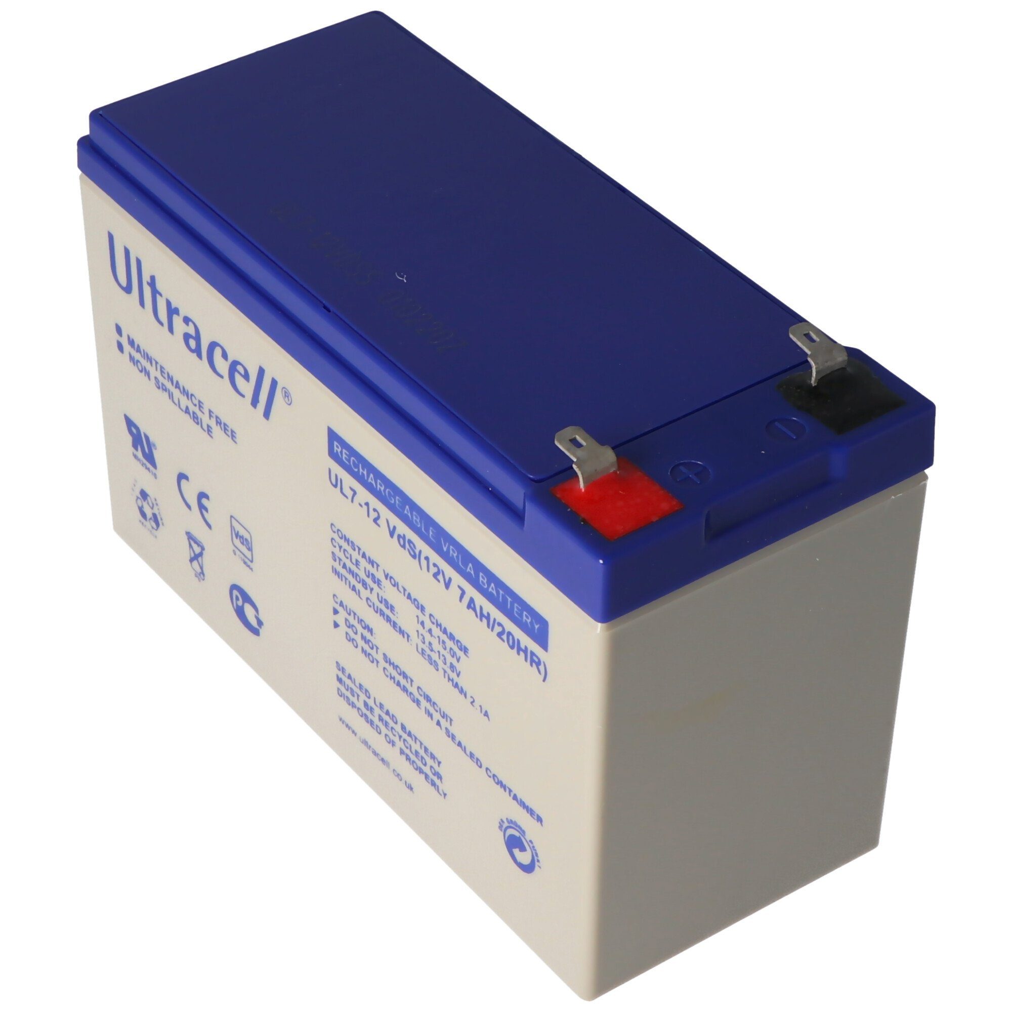 Ultracell Ultracell UL7-12 Blei-Akku 12 Volt 7,0 Ah mit Faston Kontakt 187, 4,8 Akku 7000 mAh (12,0 V)
