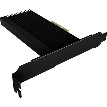 ICY BOX PCIe Erweiterungskarte mit M.2 M-Key Sockel für Modulkarte, inkl. Low-Profile Slotblech, Passive Kühlung