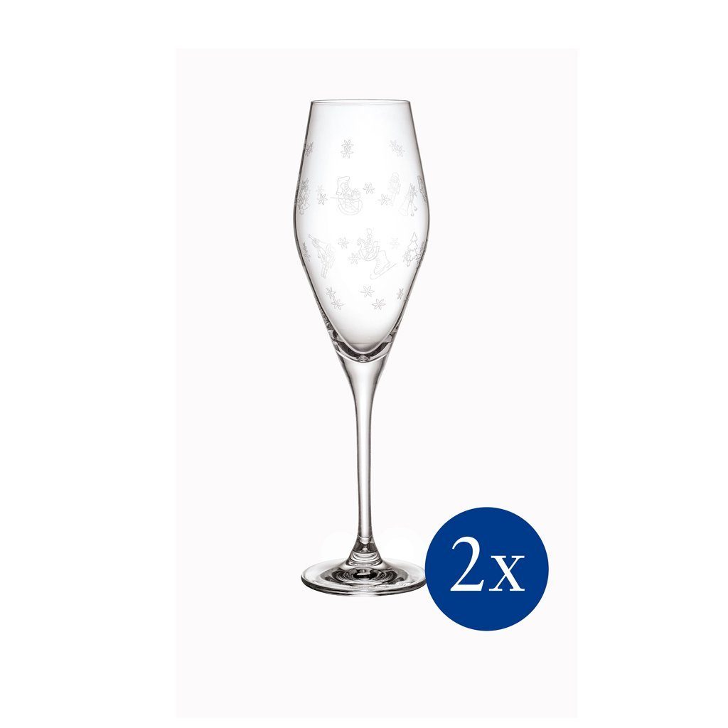 Villeroy & Boch Gläser-Set Toy's Delight Sektkelch, Set 2tlg. 252mm, Glas