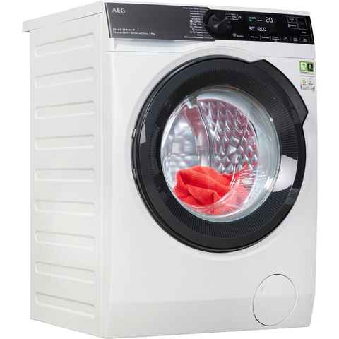 AEG Waschmaschine 8000 PowerCare LR8E75490, 9 kg, 1400 U/min, PowerClean - Fleckenentfernung in 59 Min. bei nur 30 °C & Wifi