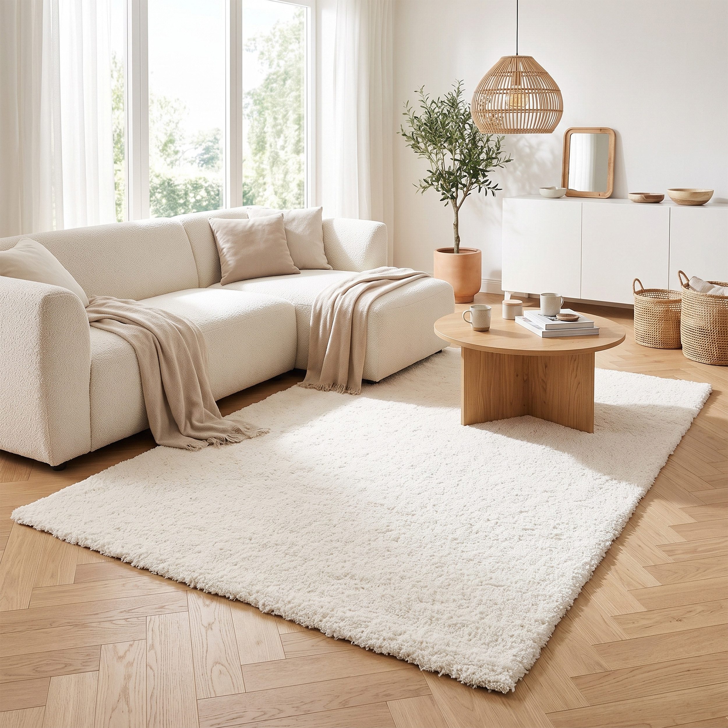 Pergamon Hochflor-Teppich Hochflor Langflor Teppich Aloha, Rechteckig, Höhe: 40 mm