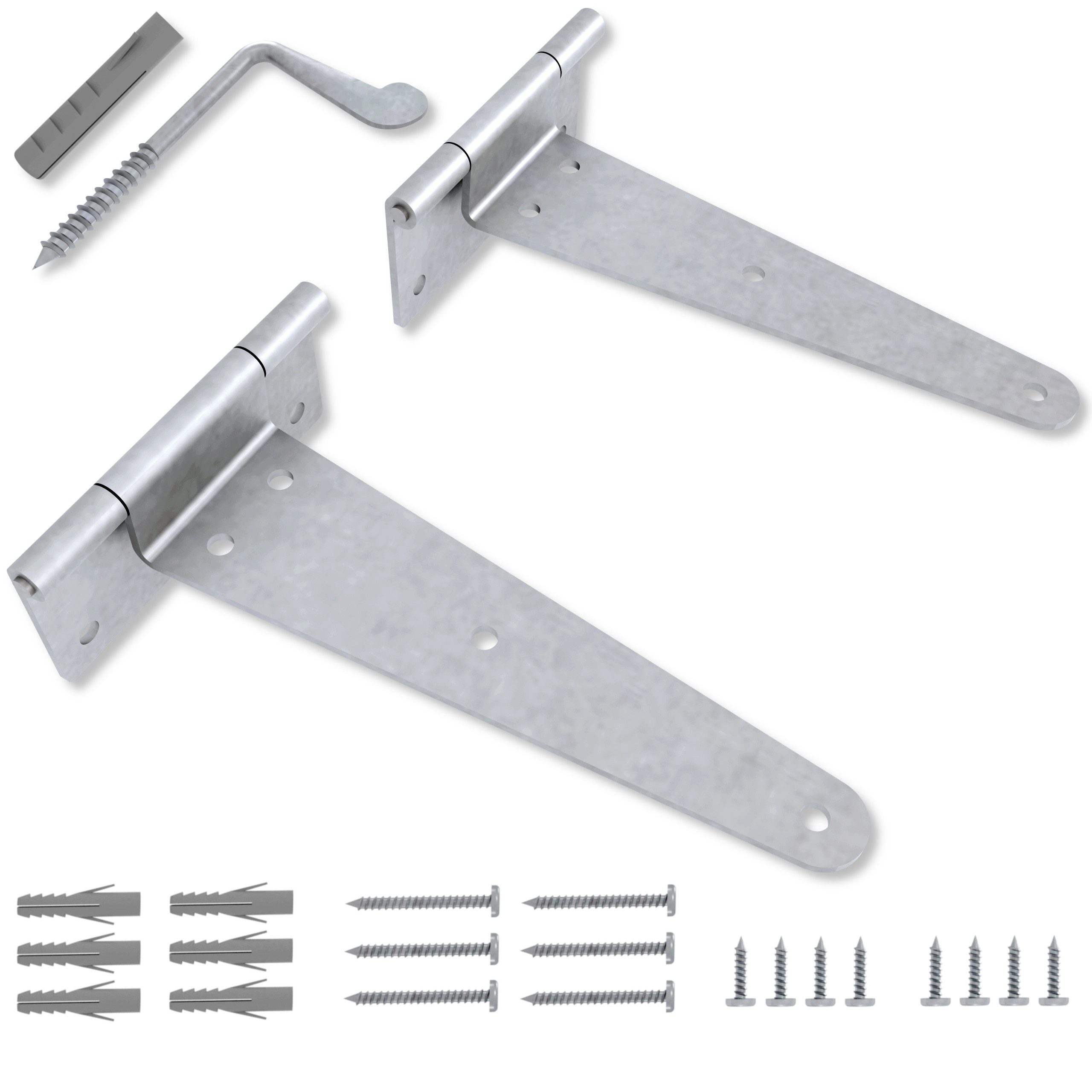 KDR Produktgestaltung Möbelbeschlag T-Scharnier Set – Klapptisch Wandtisch Scharnier 90°-180°