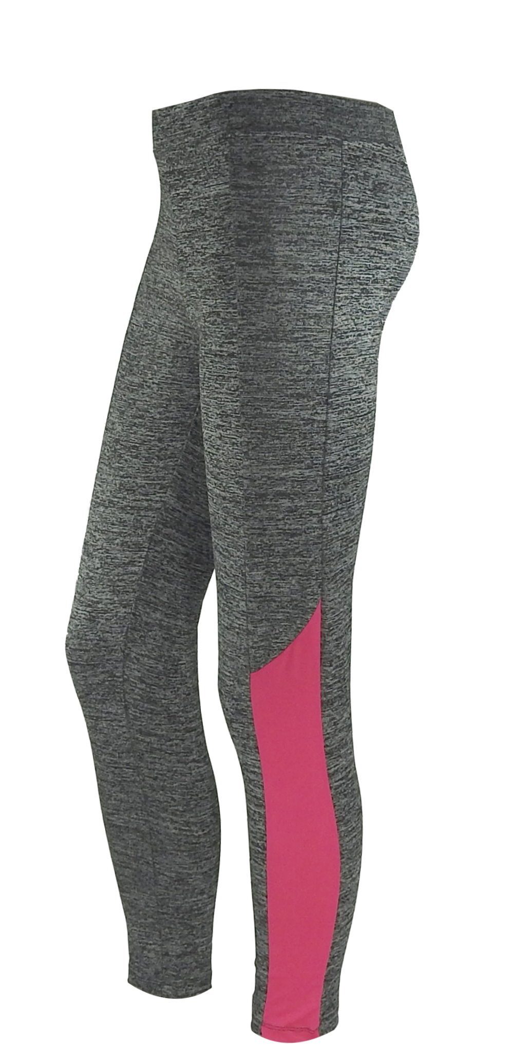dynamic24 Leggings Damen Sporthose Leggins Jogging grau Yoga Fitness Hosen Trainingshose