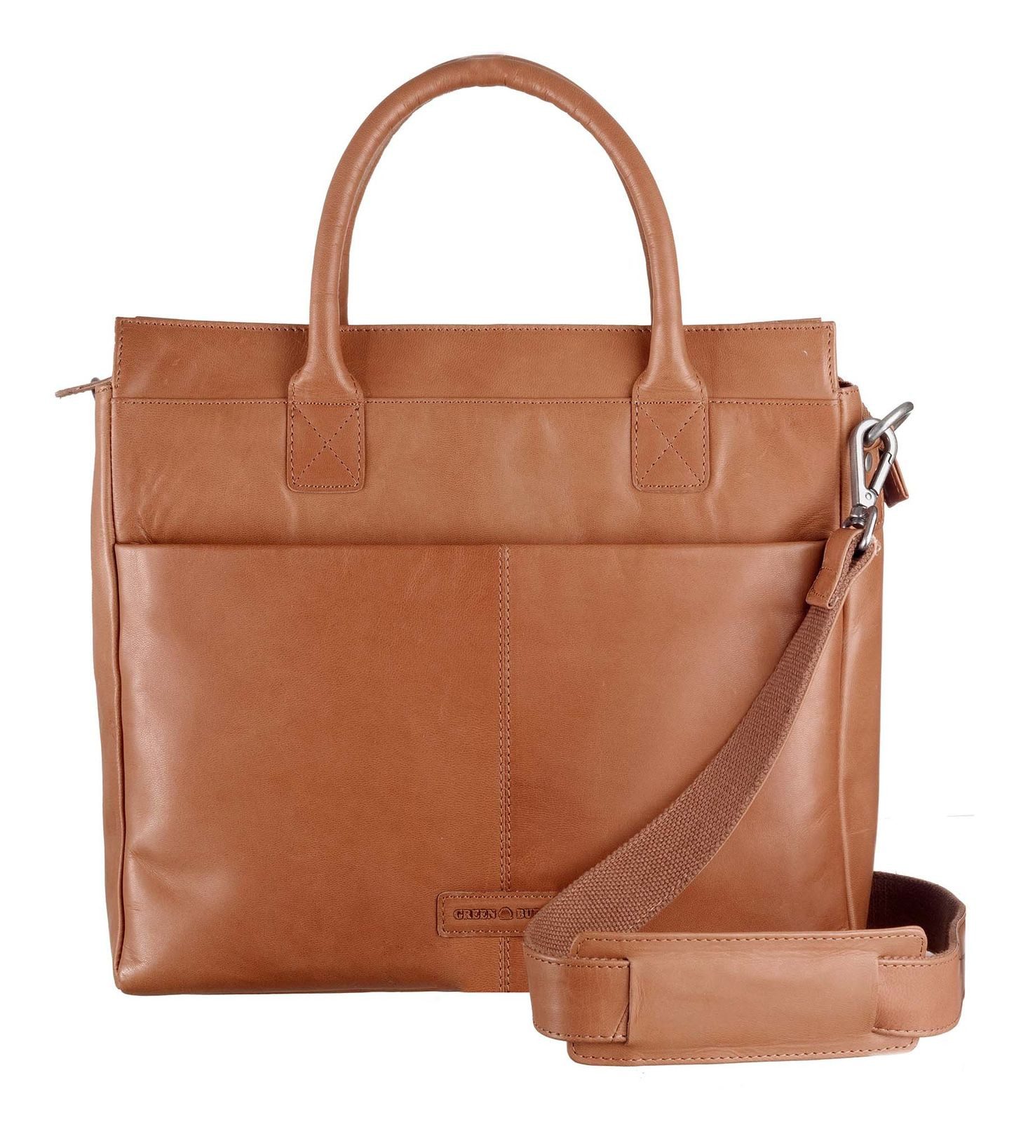 Greenburry Businesstasche Business Bag, aus echtem Ziegenleder