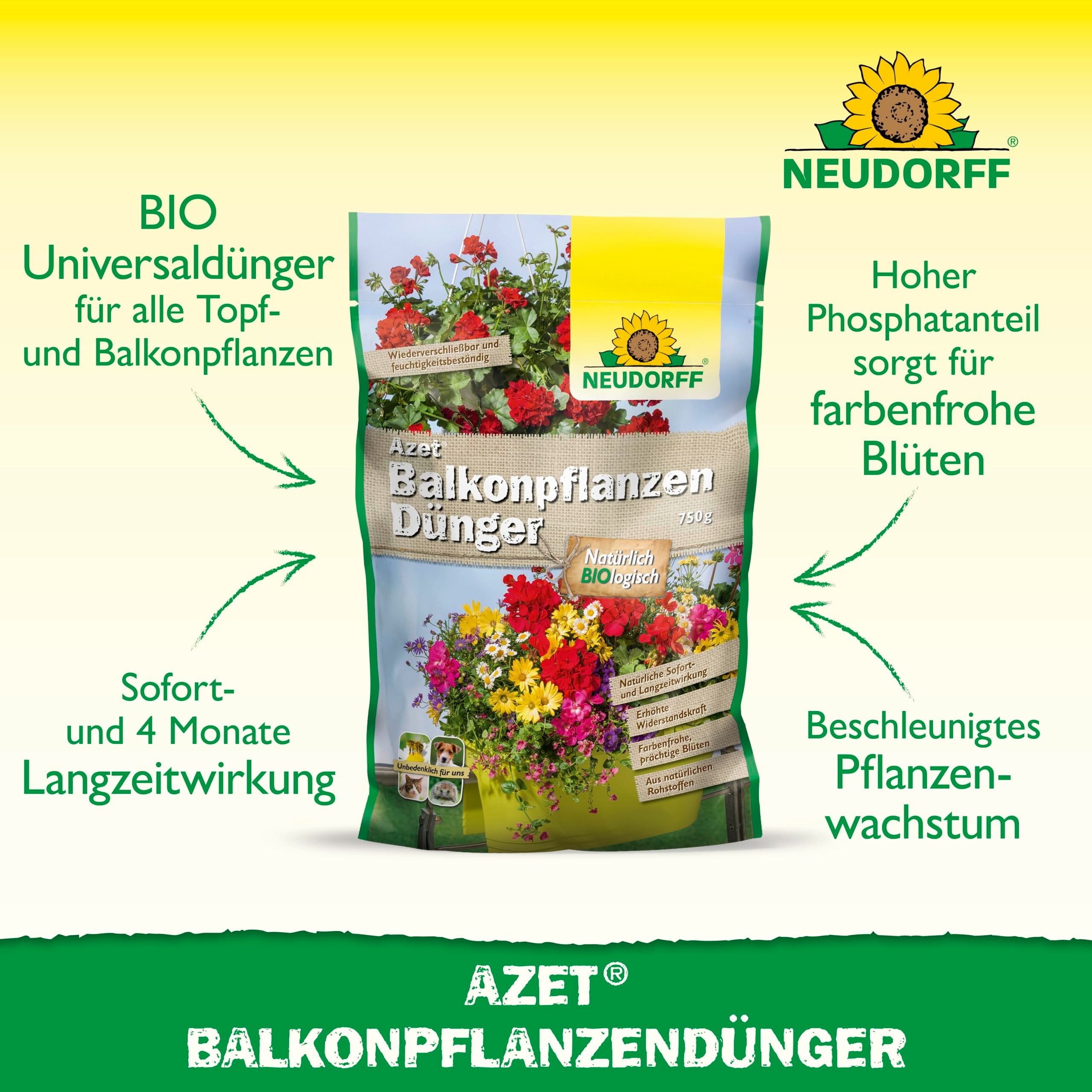 Neudorff Rasendünger Bio - Azet BalkonpflanzenDünger günstig online kaufen