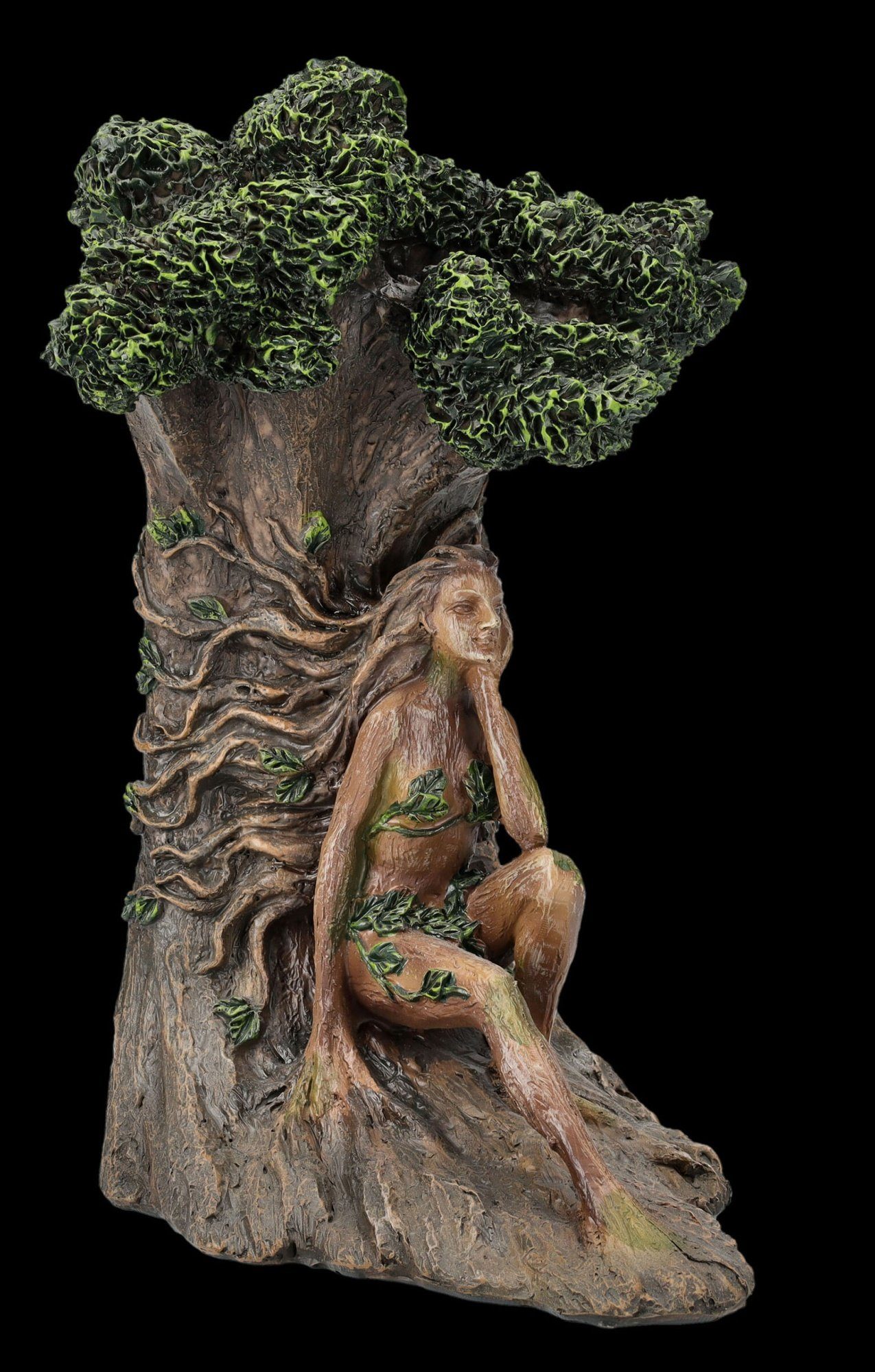 Figuren Shop GmbH Buchstütze Buchstütze Greenman - Terra Mater - Fantasy magischer Buchhalter Baum (1 St)