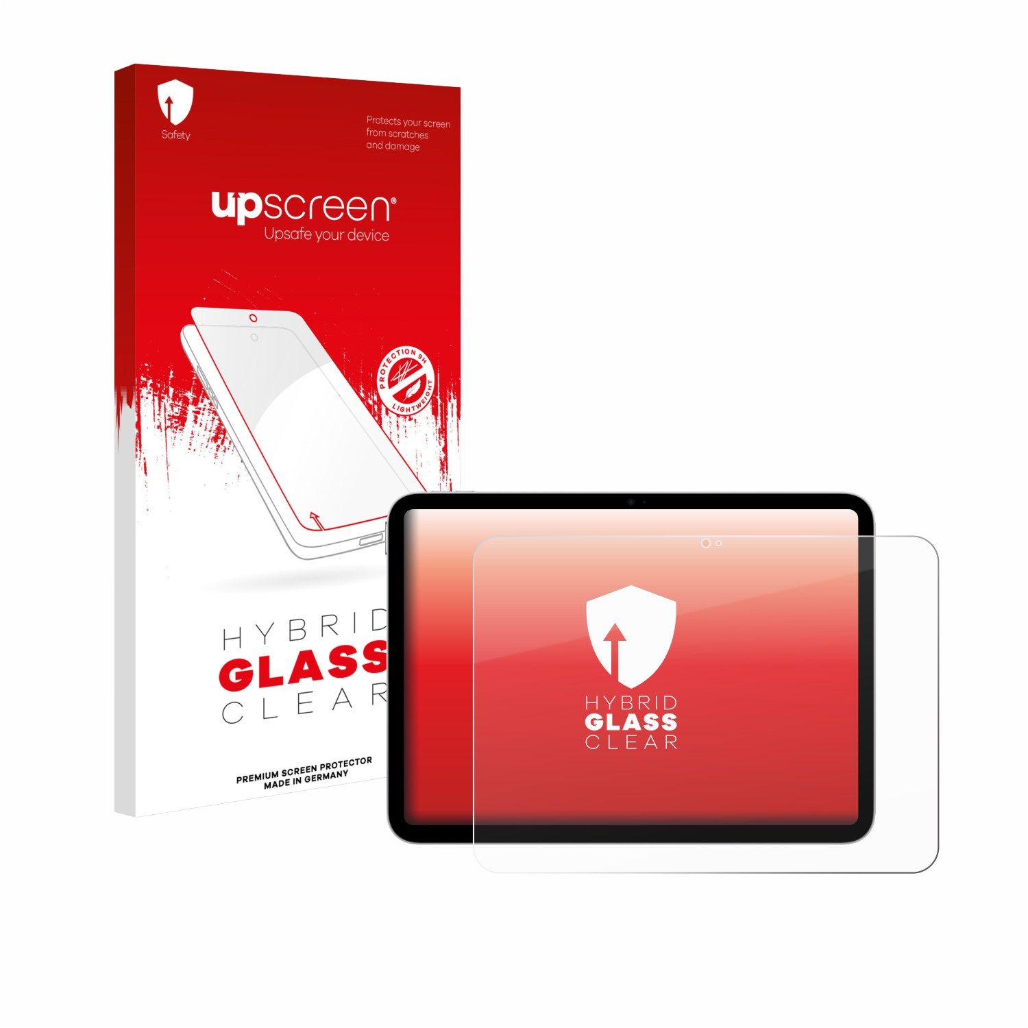 upscreen Displayschutzglas Folie für Apple iPad A16 11" 2025 (11. Gen), Schutzfolie Glas Panzer Display Schutz klar
