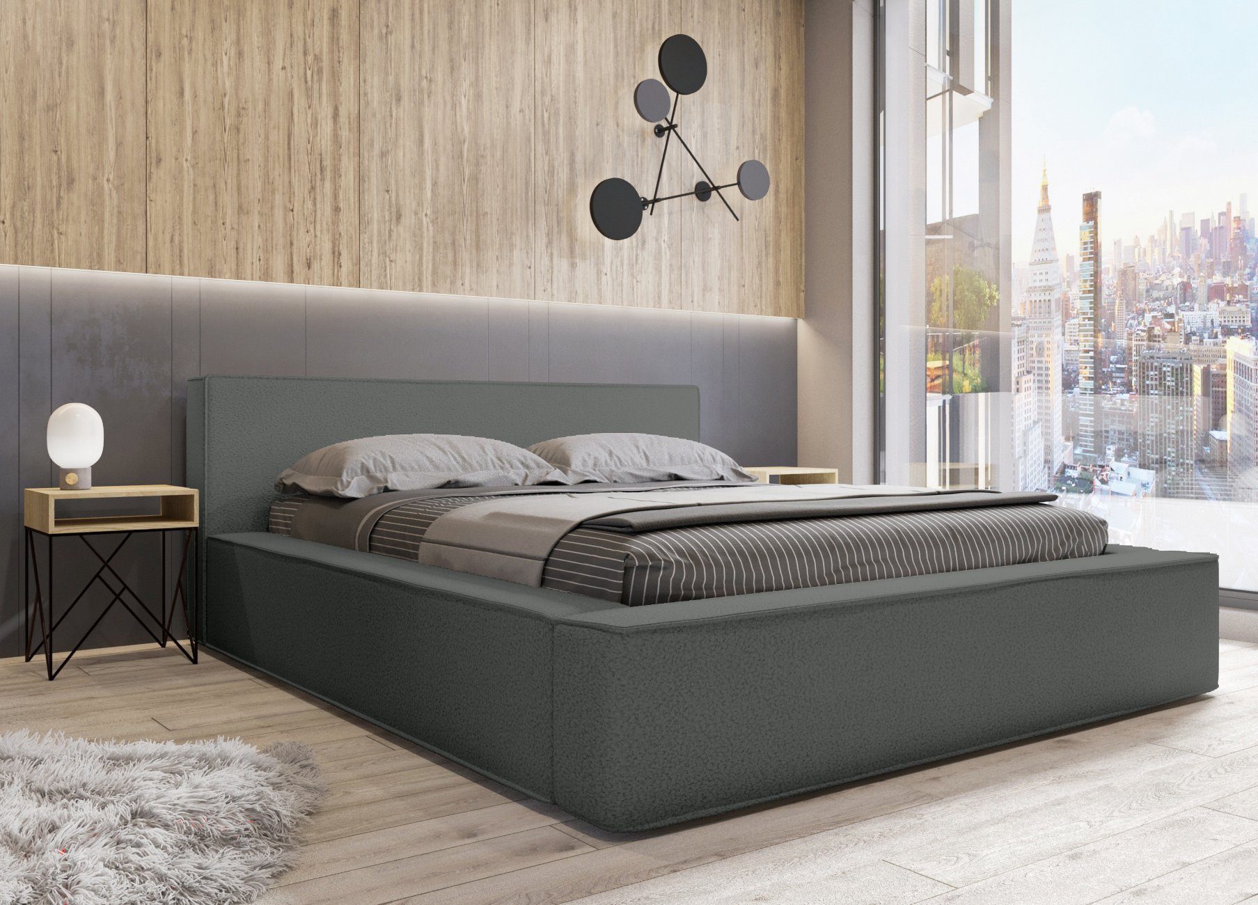 Fun Möbel Polsterbett Schlafzimmerbett OMAHA in günstig online kaufen