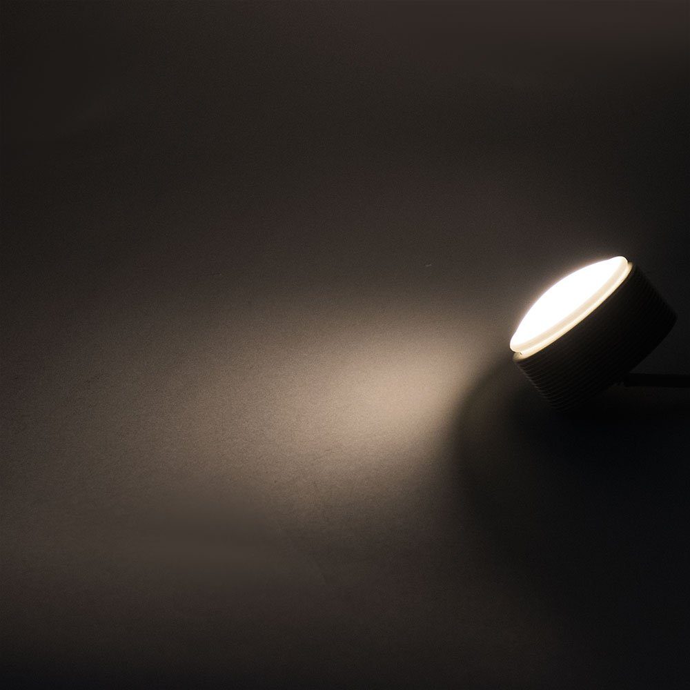 etc-shop LED Einbaustrahler, LED-Leuchtmittel fest Leuchte rund LED Spot Chrom Lampe Einbau Strahler verbaut, Warmweiß, Decken