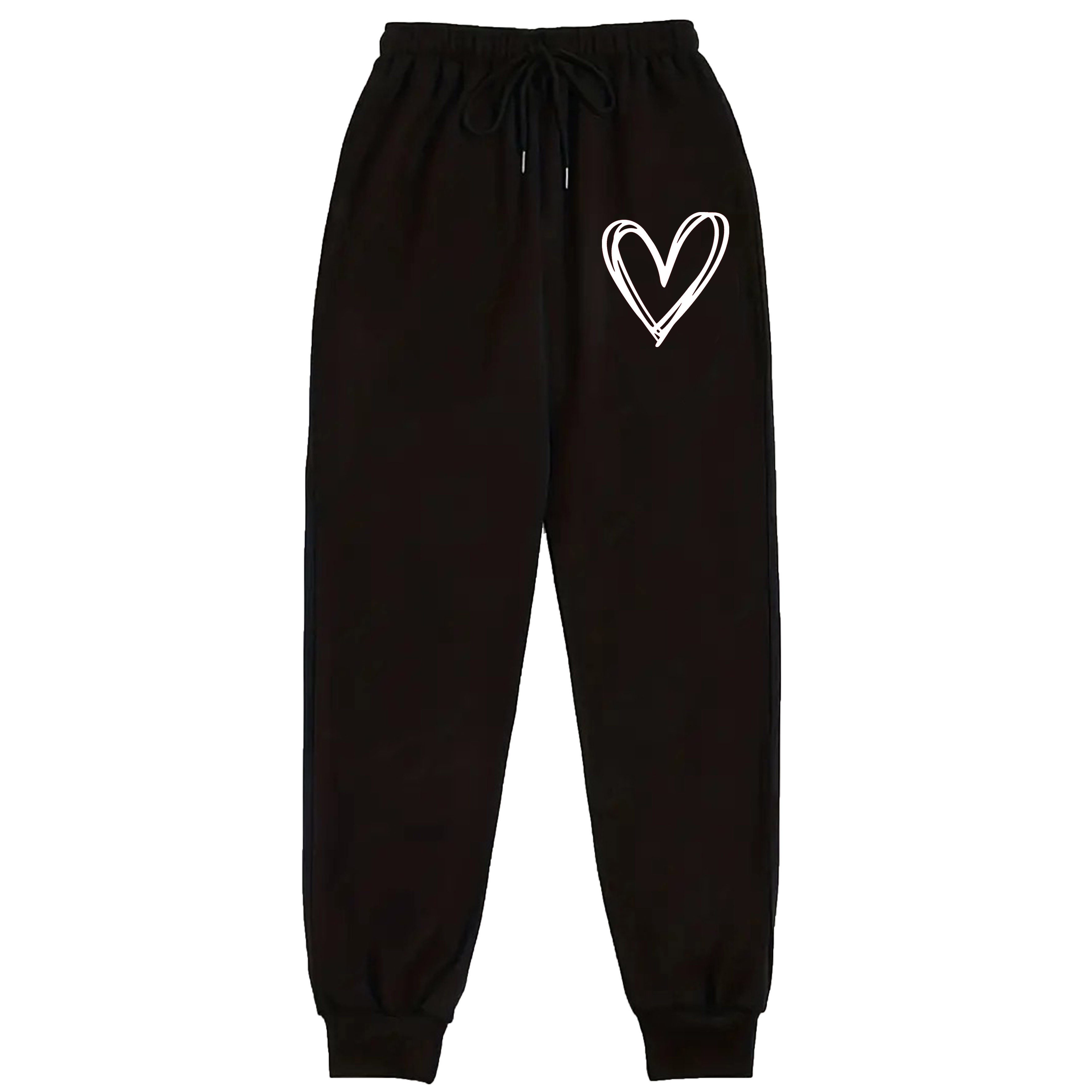 Banco Jogginghose Damen Jogginghose Sweatpants Freizethose Heart Herz Größe günstig online kaufen