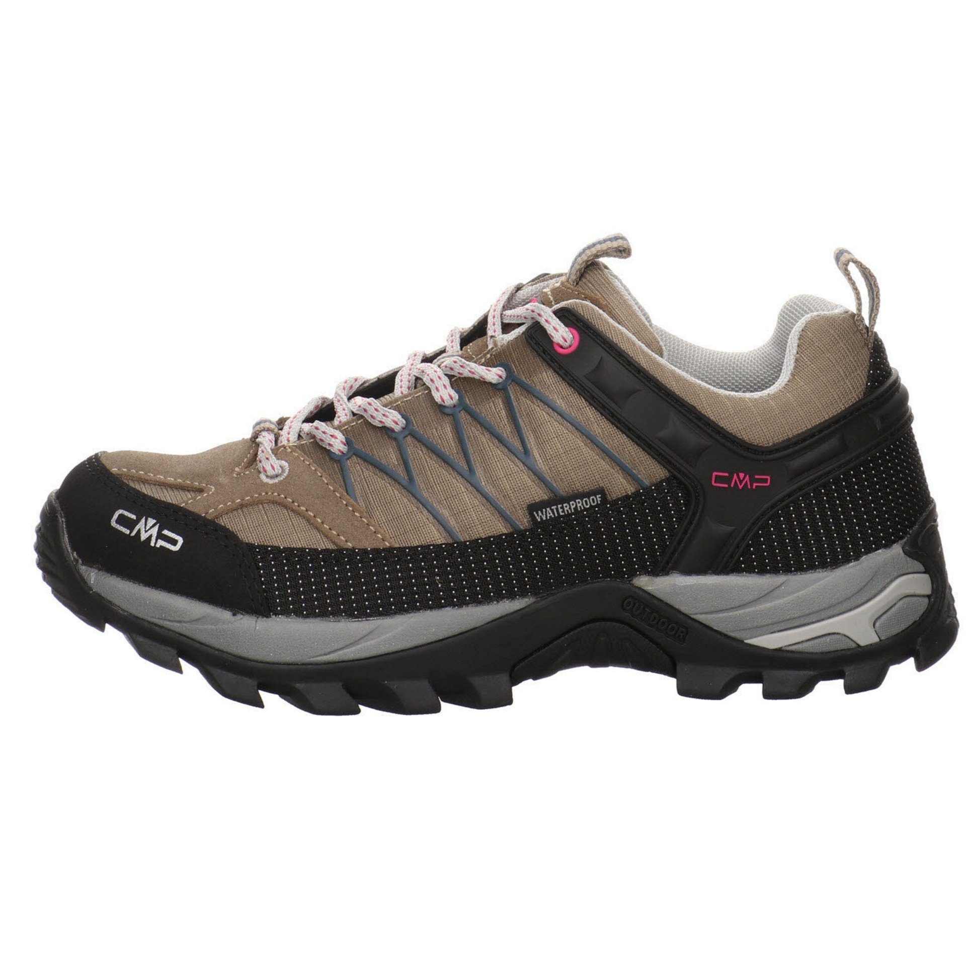 Outdoor CMP beige Schuhe Outdoorschuh Outdoorschuh Rigel Synthetikkombination kombiniert mit Damen Low