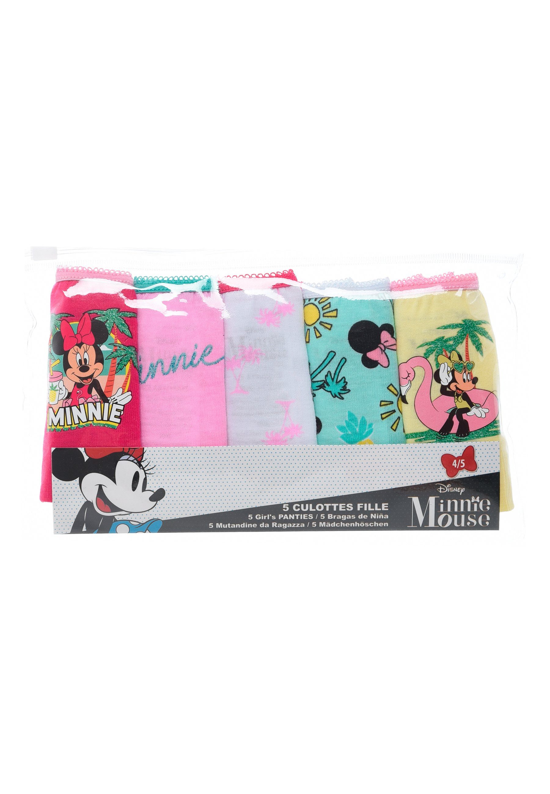 Disney Minnie Mouse Slip Kinder 5er Mini (5-St) Maus Unterhosen Pack Schlüpfer Mädchen