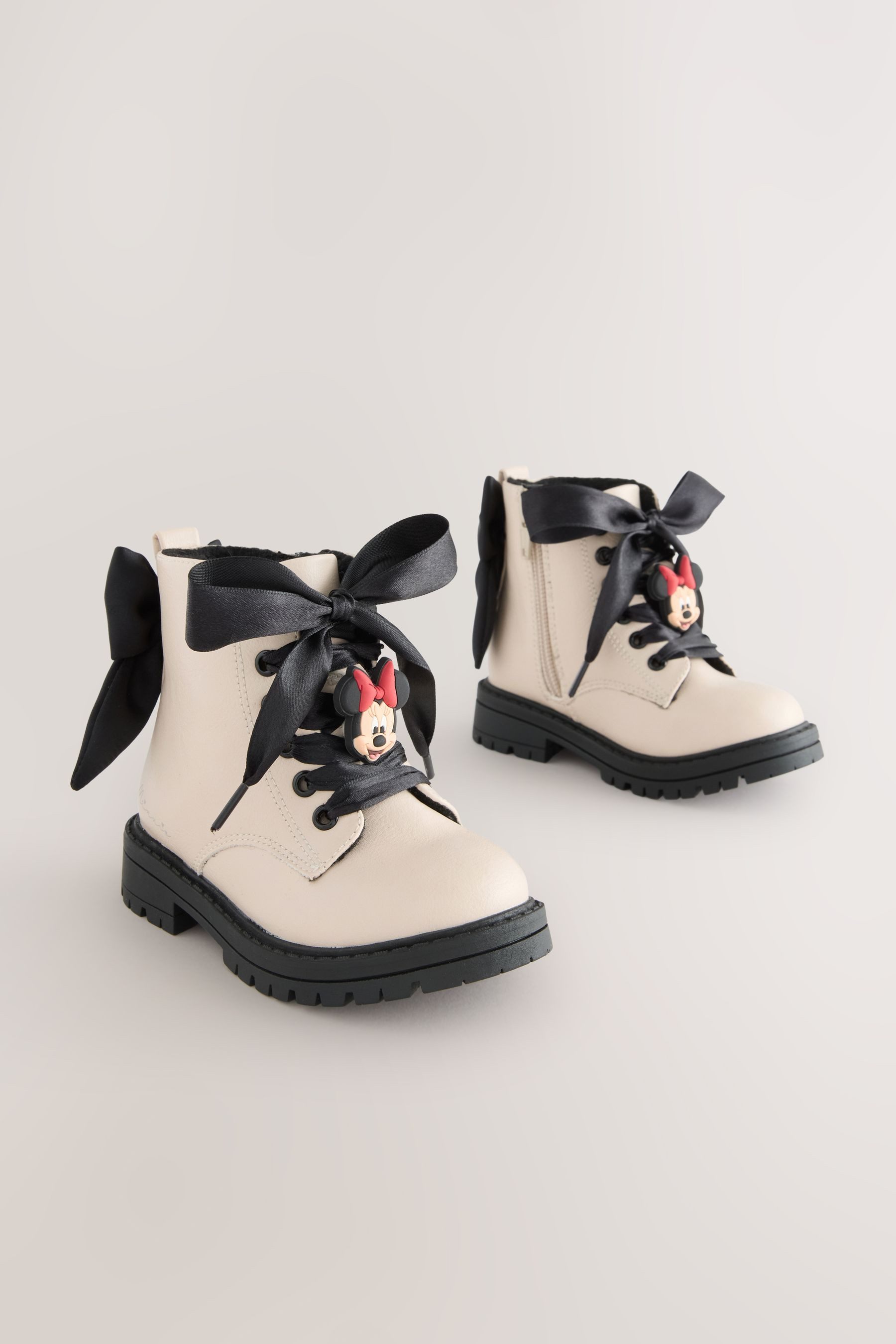 Next Minnie Mouse Geschnürte Stiefeletten mit Schleife Schnürstiefelette (1-tlg)