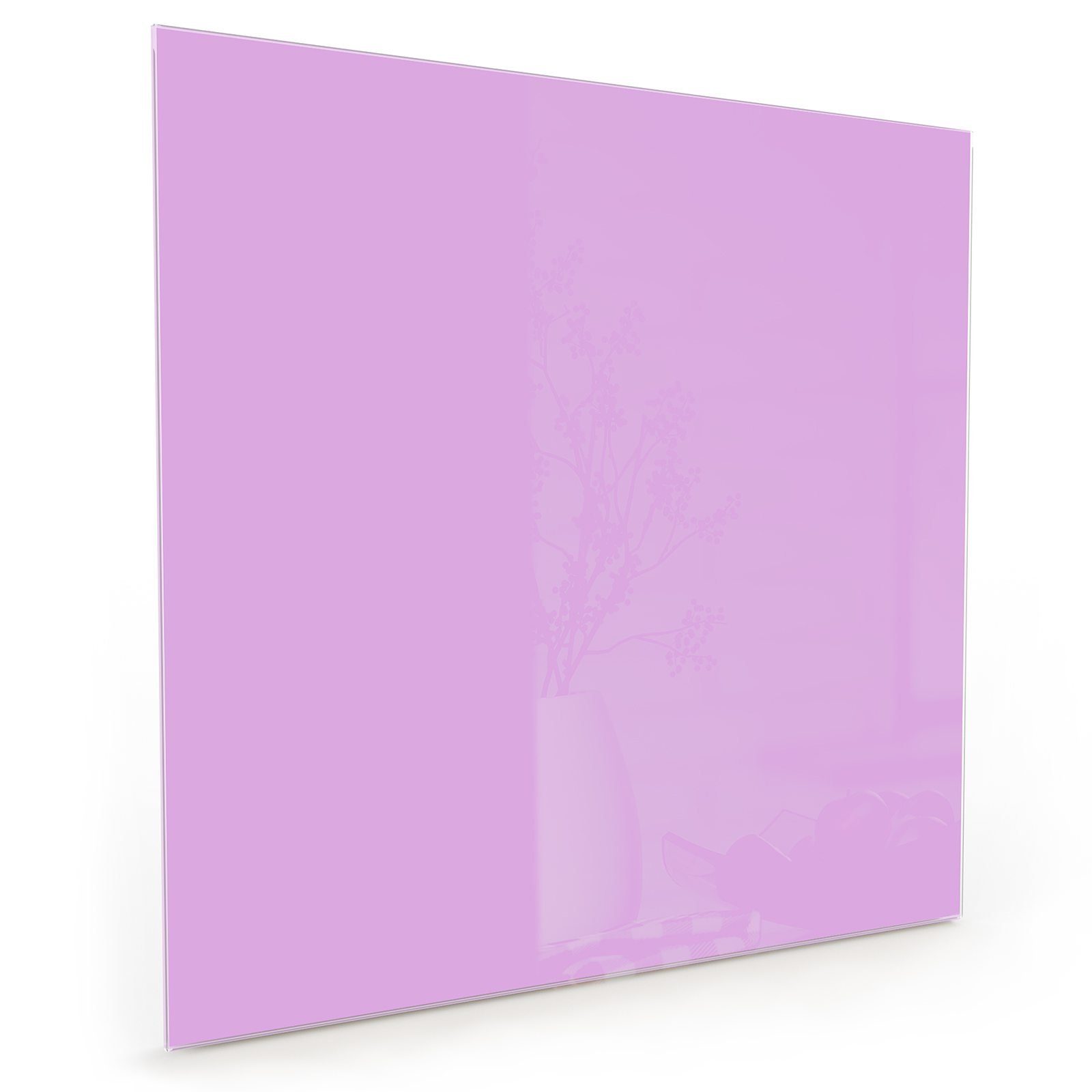 Primedeco Küchenrückwand Spritzschutz Glas Violetter Hintergrund II