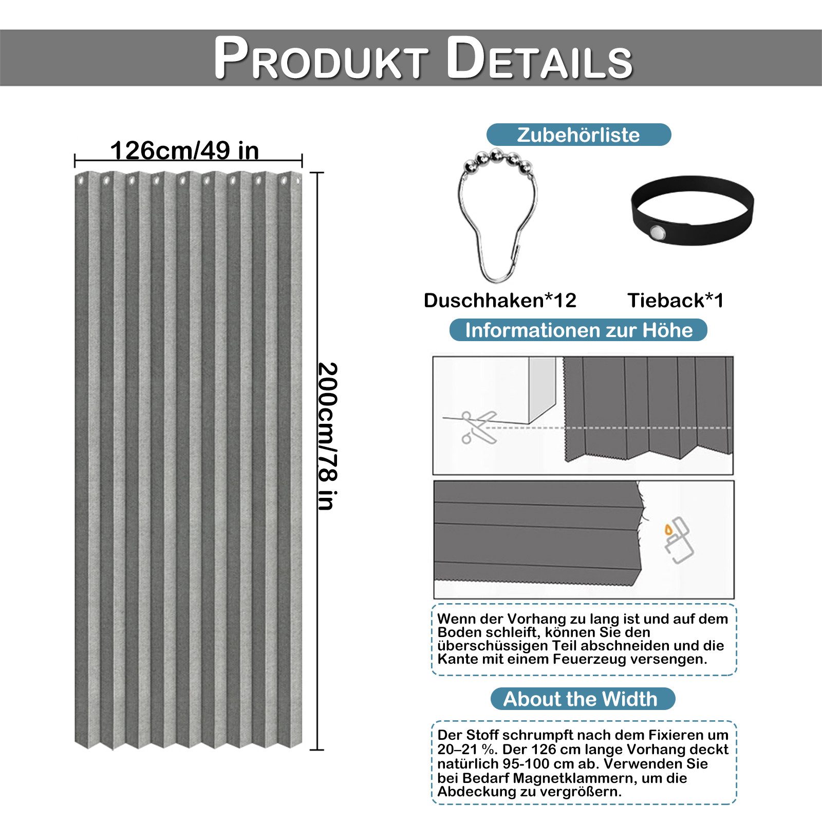 BTTO V&G Türvorhang Türvorhang Wasserdicht Raumteiler Vorhang für Schlafzim günstig online kaufen