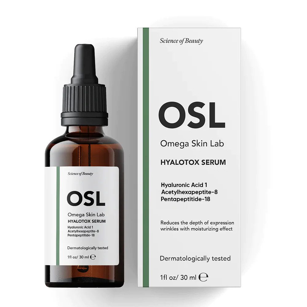 OSL Omega Skin Lab Gesichtsserum OSL Hyalotox Gesichtsserum 30 ml – Kraftvolles straffendes Serum, Hyal