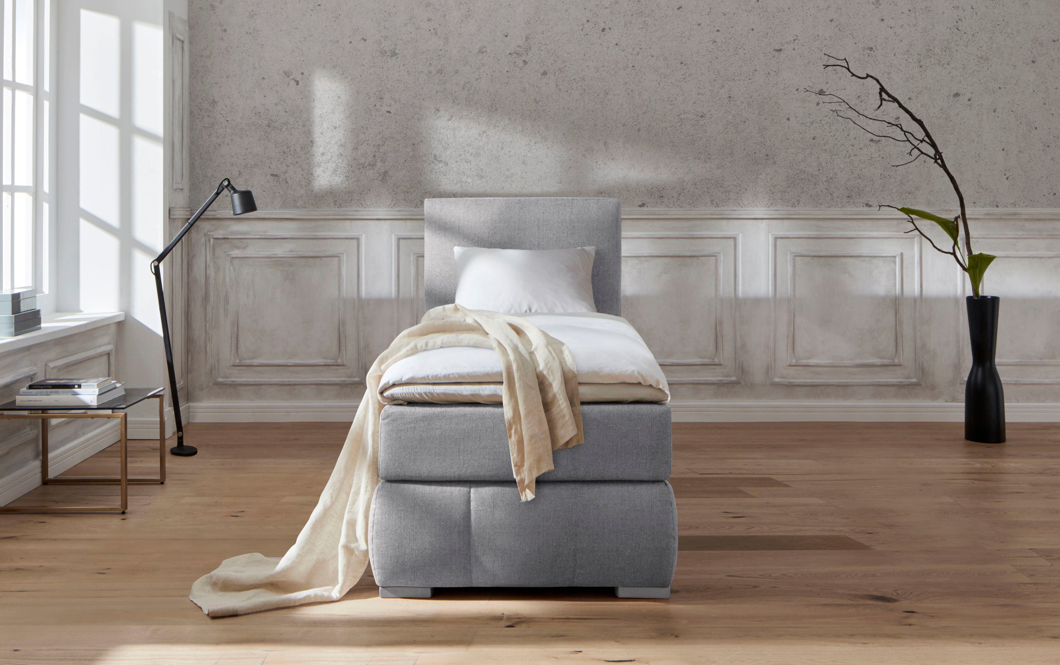 Home affaire Boxspringbett Wehma, inkl. Topper in 3 verschiedenen Matratzen, auch in Samtstoff