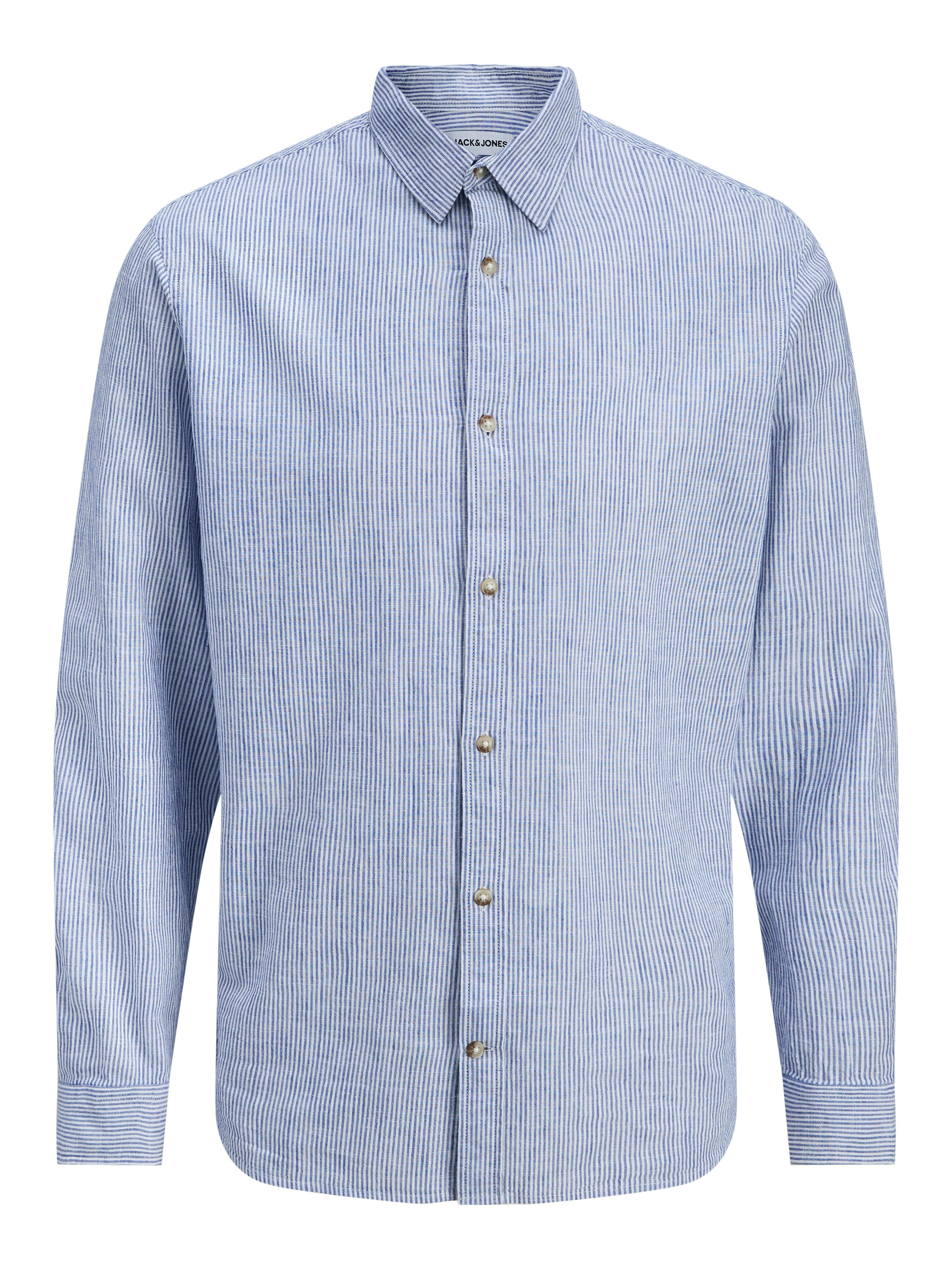Jack & Jones Langarmhemd JJESUMMER LINEN BLEND SHIRT L/S SN Baumwollmischung, regular fit – Bild 5 von 5