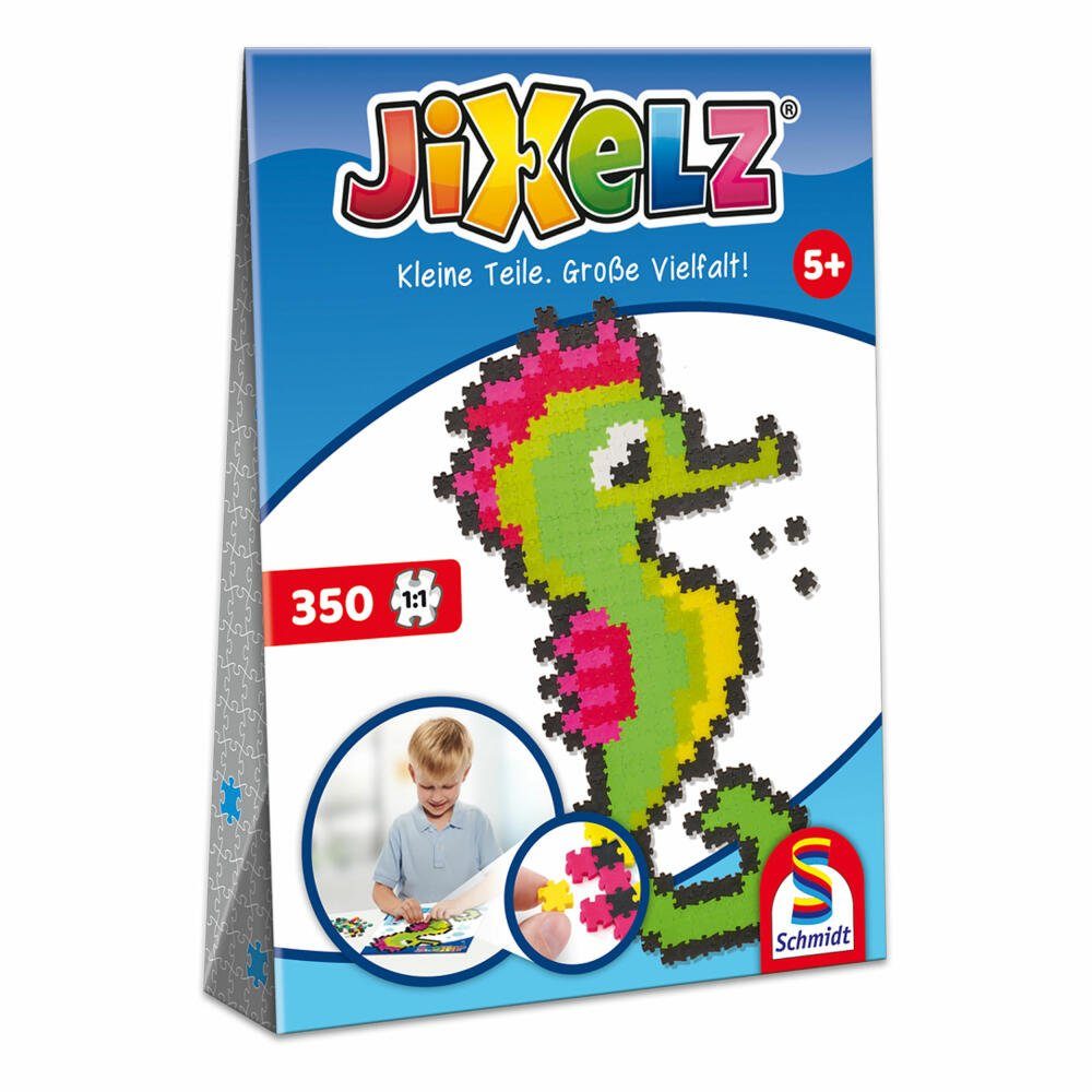 Schmidt Spiele Puzzle Jixels Seepferdchen, 350 Puzzleteile