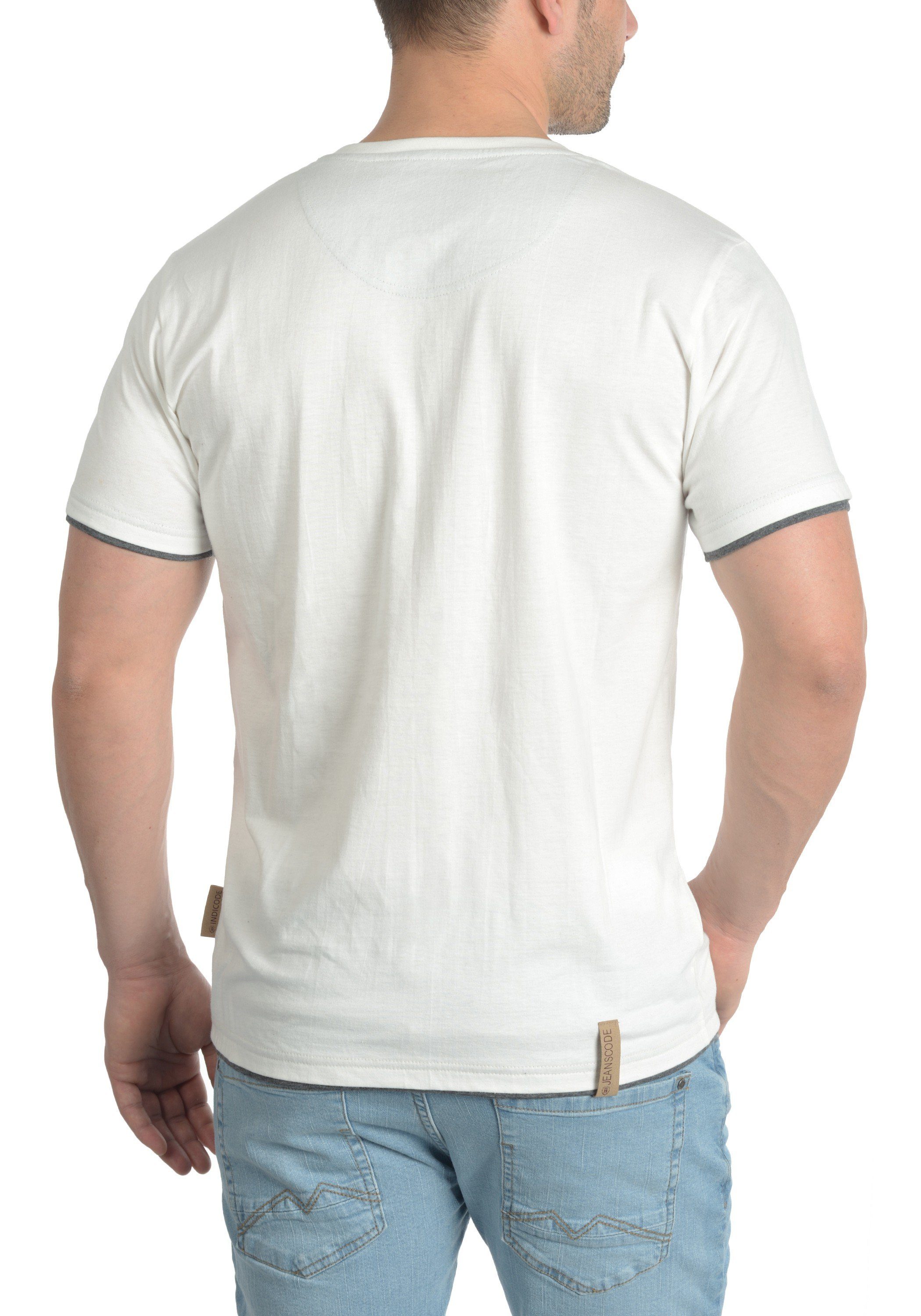 Off-White Layershirt IDTony Indicode mit Knopfleiste Kurzarmshirt (002)