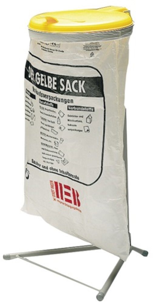VAR Deckel VAR 1680 Abfallsammler H980xB500xT530mm 120 l Deckel gelb (KS) mit St