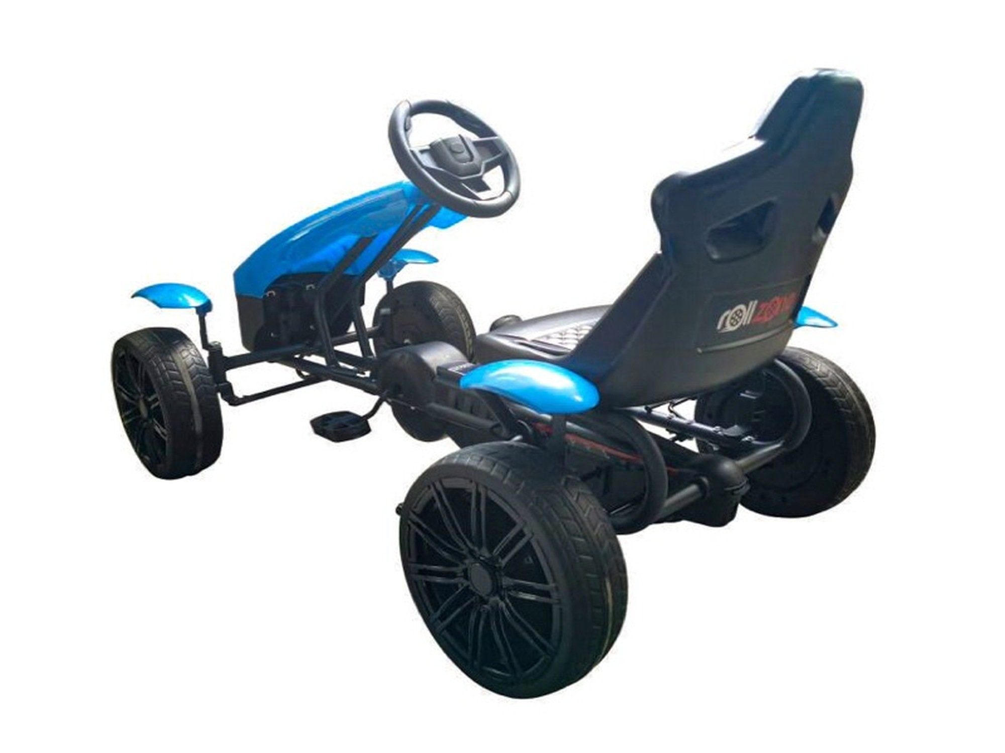 Matteo Belastbarkeit - 30 Tretauto bis kg TPFLiving Farbe: blau - EVA-Gummireifen, - Handbremse, Go-Kart Pedal-Go-Kart Gangschaltung mit und