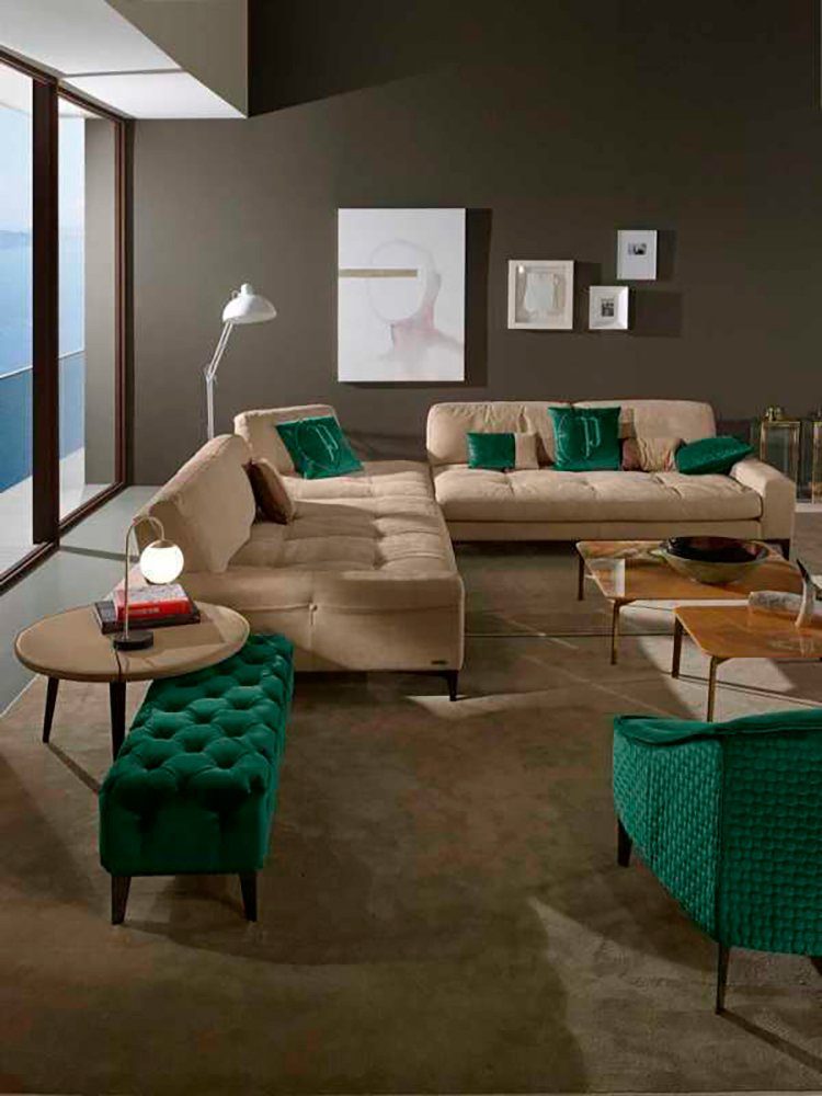 JVmoebel Ecksofa Leder Luxus Ecksofa Möbel Italienische Sofas Sofas Couch Ecke L-Form
