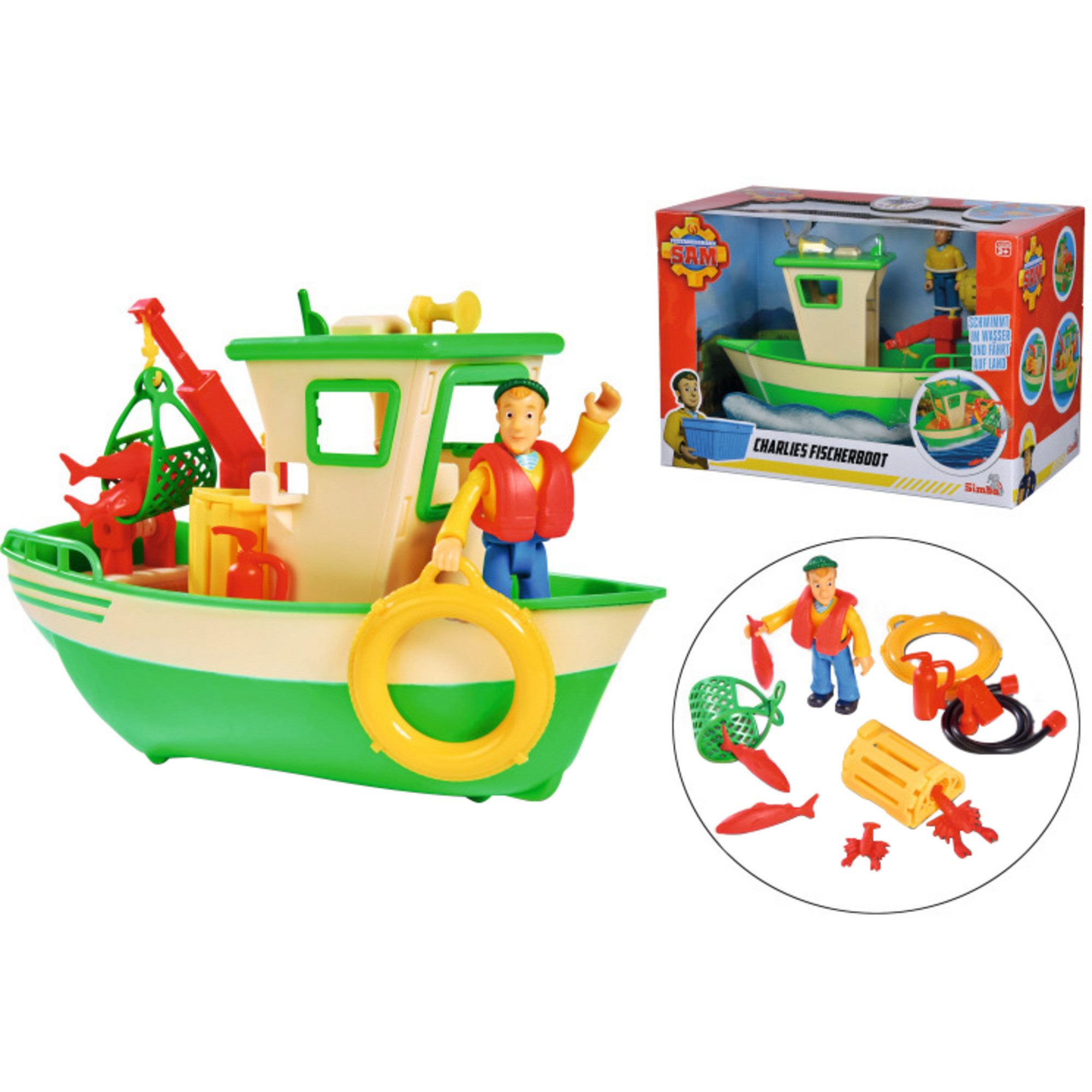 SIMBA Spielzeug-Boot Simba Feuerwehrmann Sam Charlies günstig online kaufen