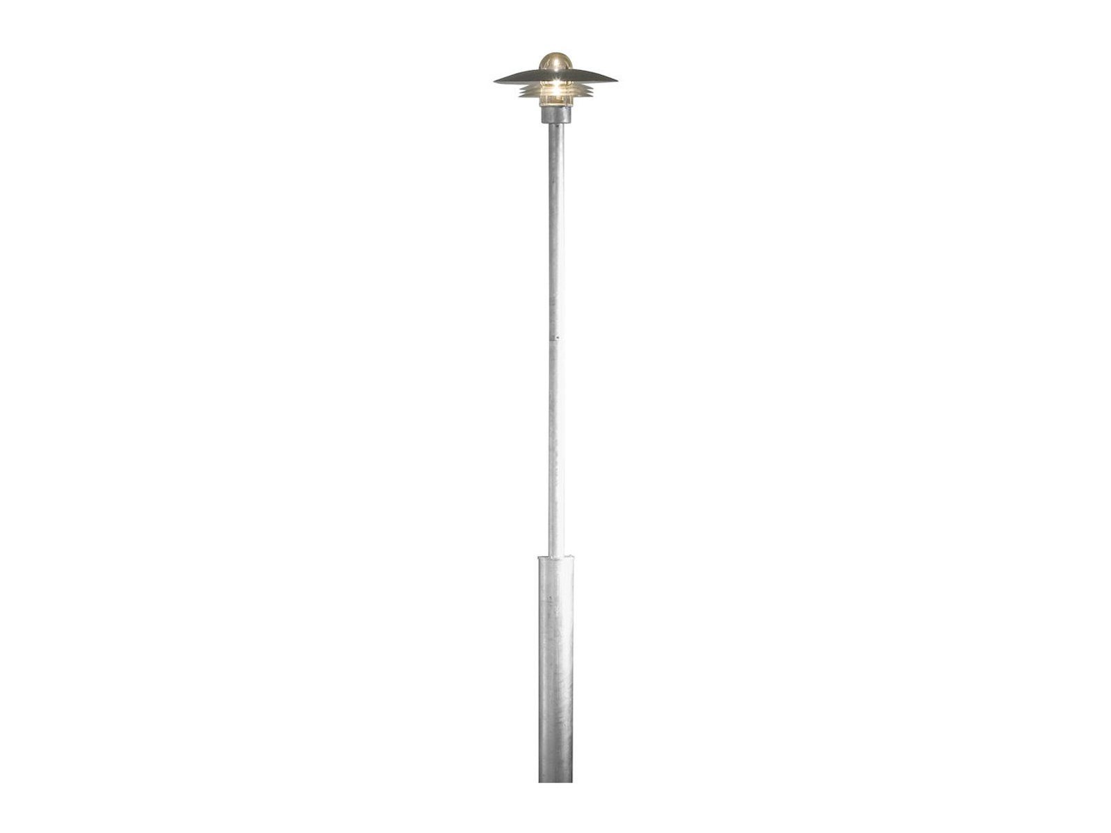 KONSTSMIDE LED Pollerleuchte, LED wechselbar, warmweiß, Mastleuchte, Straßen-laterne rostfrei, Garten-wegbeleuchtung, H: 225cm