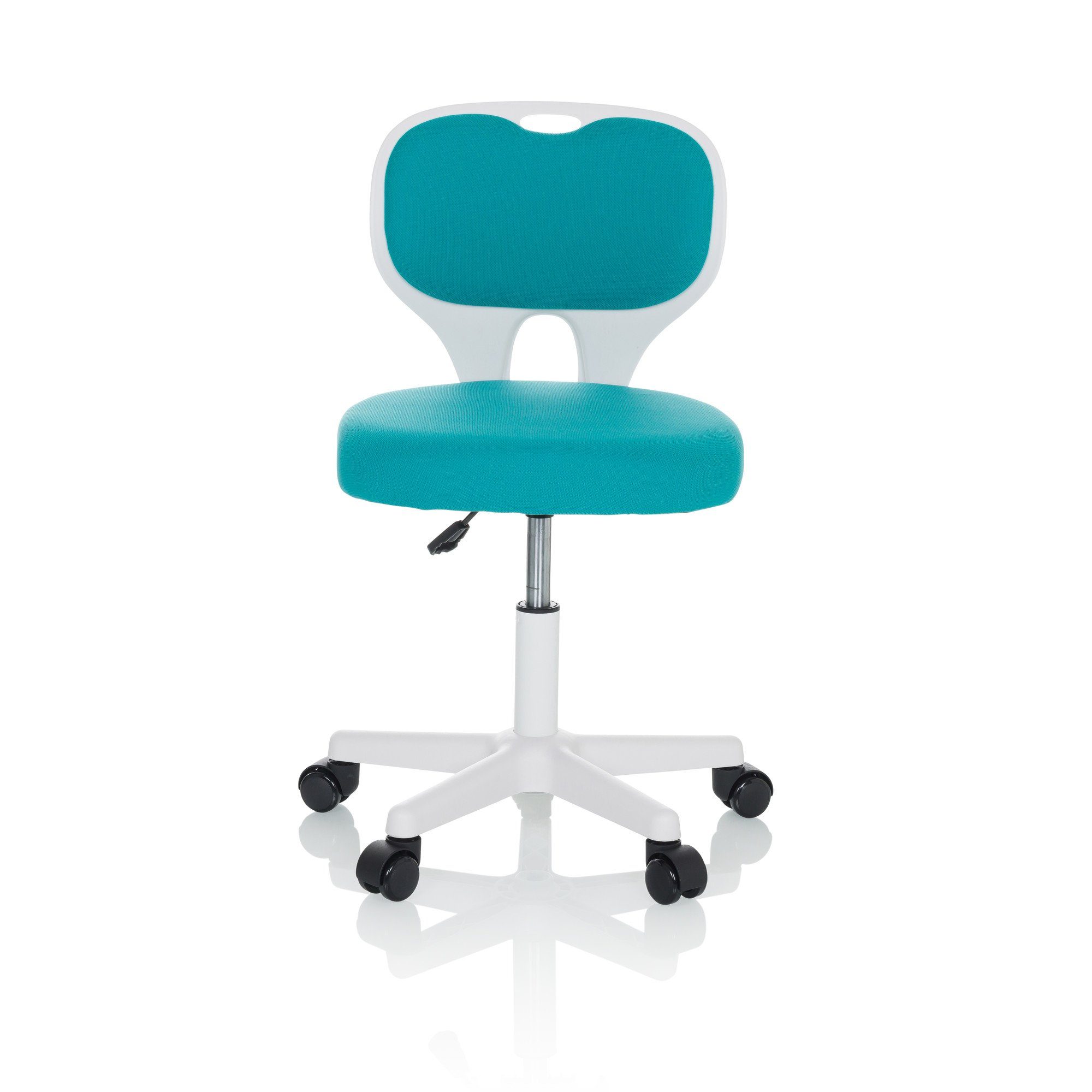 hjh OFFICE Drehstuhl Kinderdrehstuhl KIDDY TOP W Stoff ohne Armlehnen (1 St), mitwachsend, ergonomisch Blau