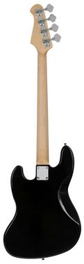 Rocktile E-Bass Pro JB-30BK 70's Deluxe Elektrobass, Jazz-Style, Bassgitarre - 2 Single-Coil Tonabnehmer