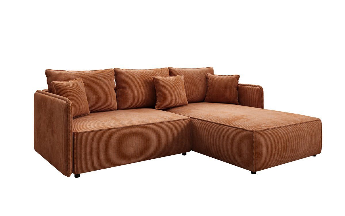 Luxusbetten24 Schlafsofa Designer Sofa Marlen in Cord, mit Stauraum und Schlaffunktion