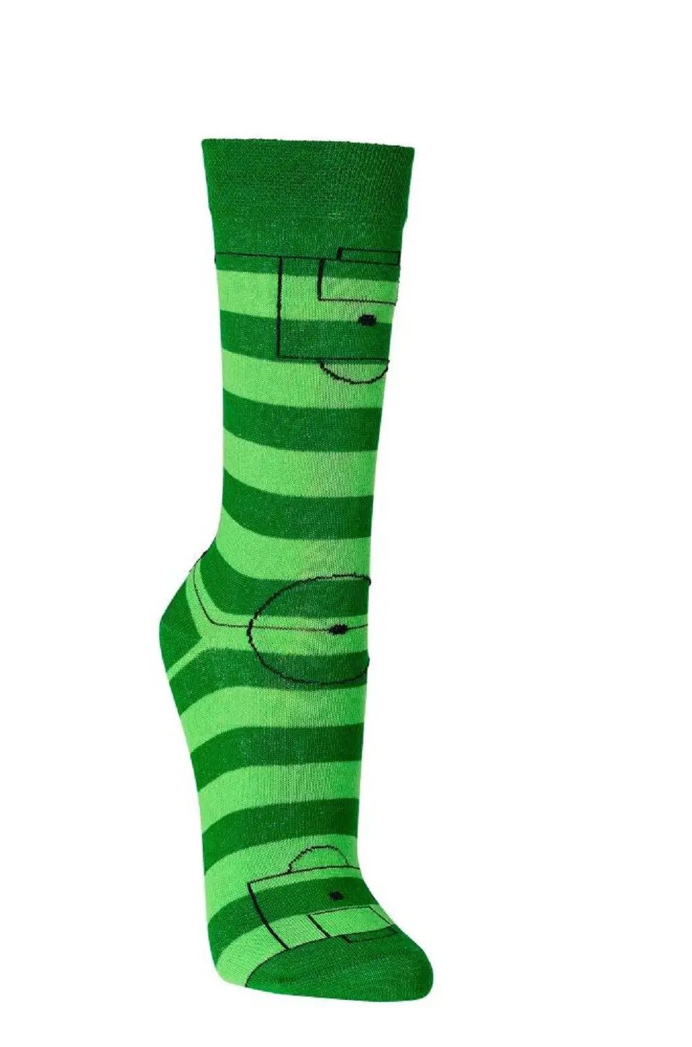 Socks 4 Fun Freizeitsocken Socks 4 Fun Motivsocken Fußball 2er Bündel (2-er Bündel, 2-Paar, 2 Paar) lustiges Design