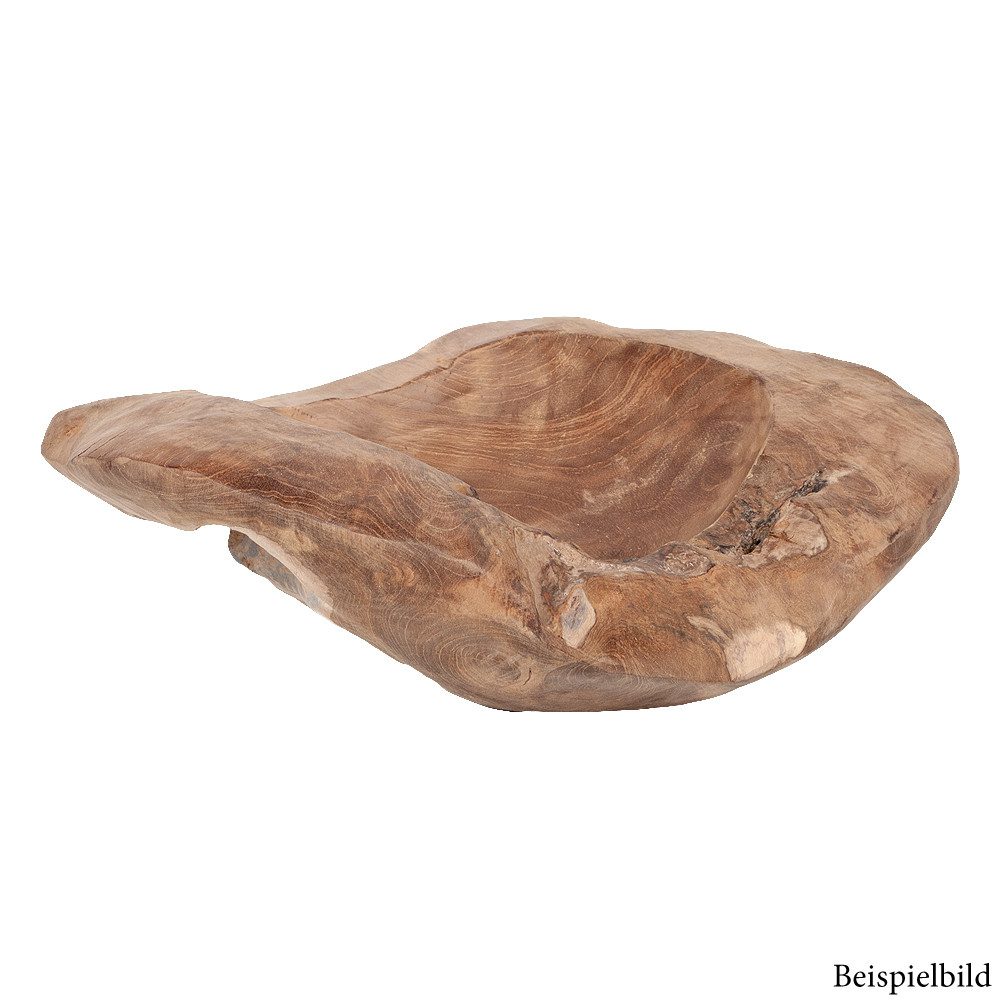 LebensWohnArt Dekoschale Schale PREMIUM BOWL Ø ca.: 40cm aus massivem Teak-Wurzelholz