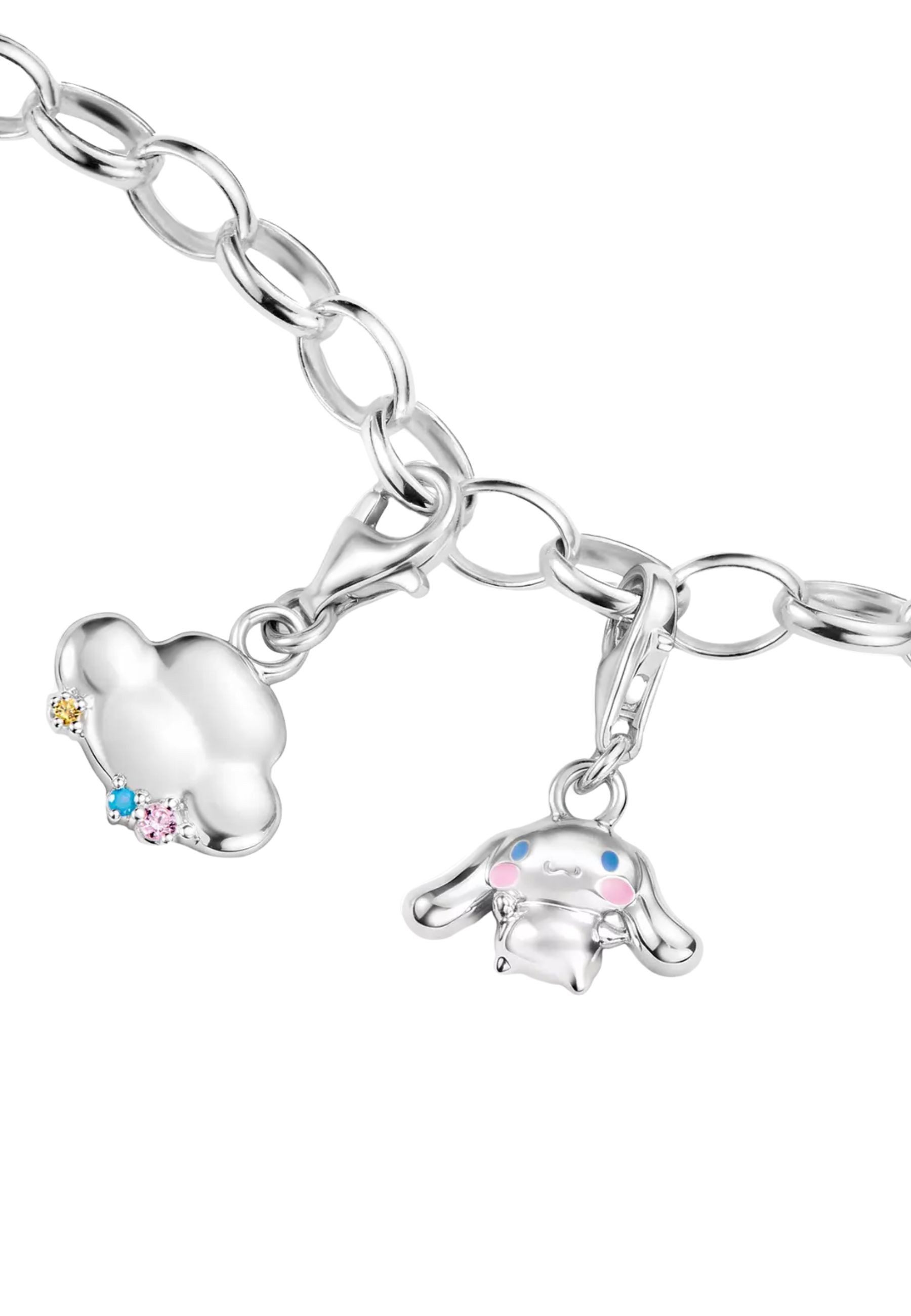 THOMAS SABO Kettenanhänger Wolken Charm-Anhänger mit bunten Regentropfen (Set) – Bild 3 von 5