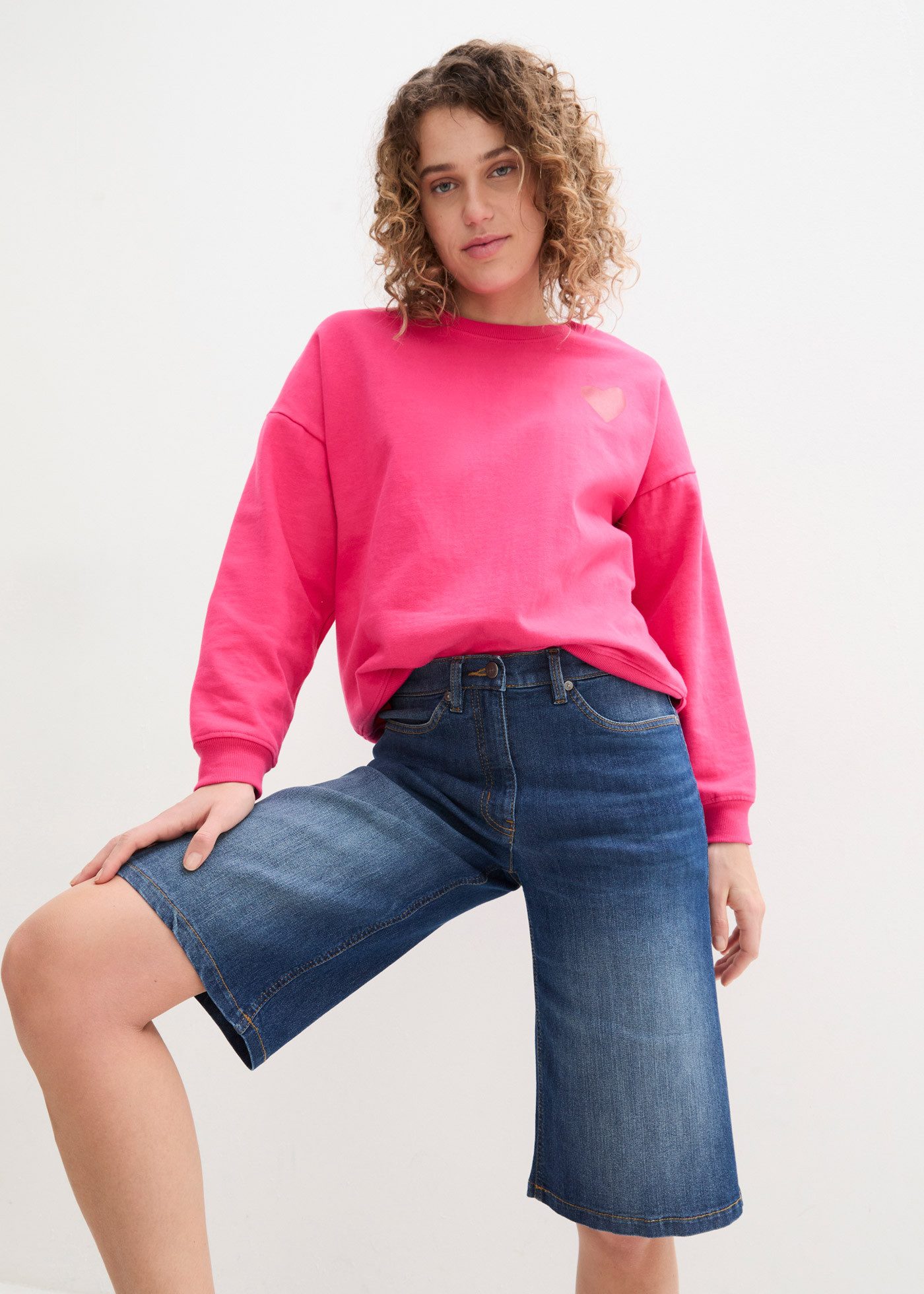 bonprix Bermudas aus Baumwolle, Polyester und Elasthan, mit Stretch-Materia günstig online kaufen