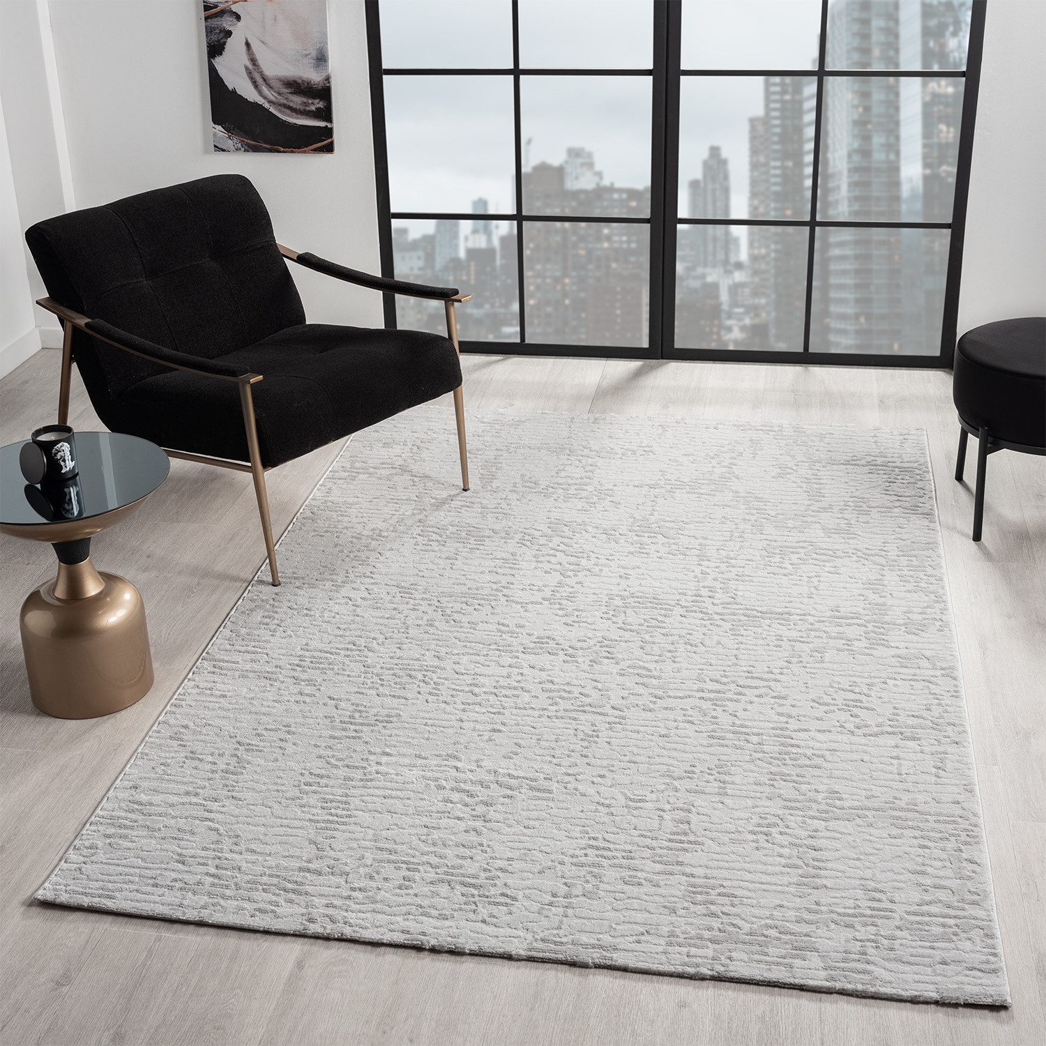 Vimoda Teppich Gestreifte 3d Muster, Rechteckig, günstig online kaufen