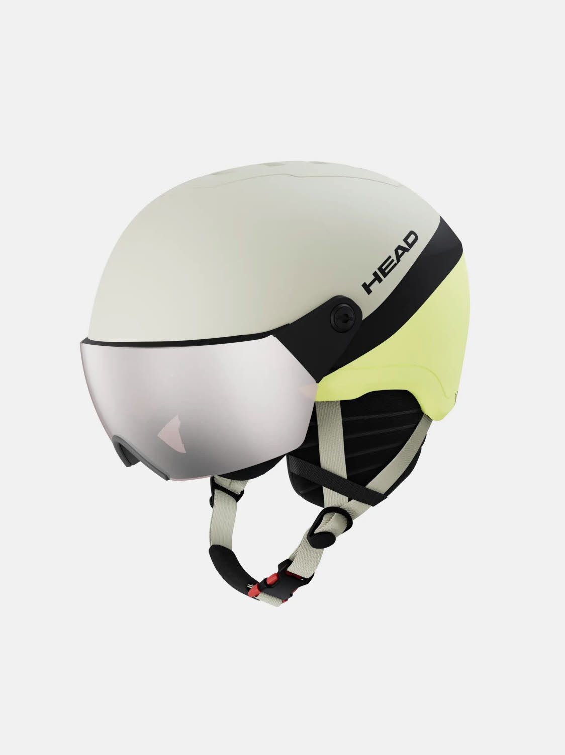 Head Skihelm YUKI VISOR lime swirl