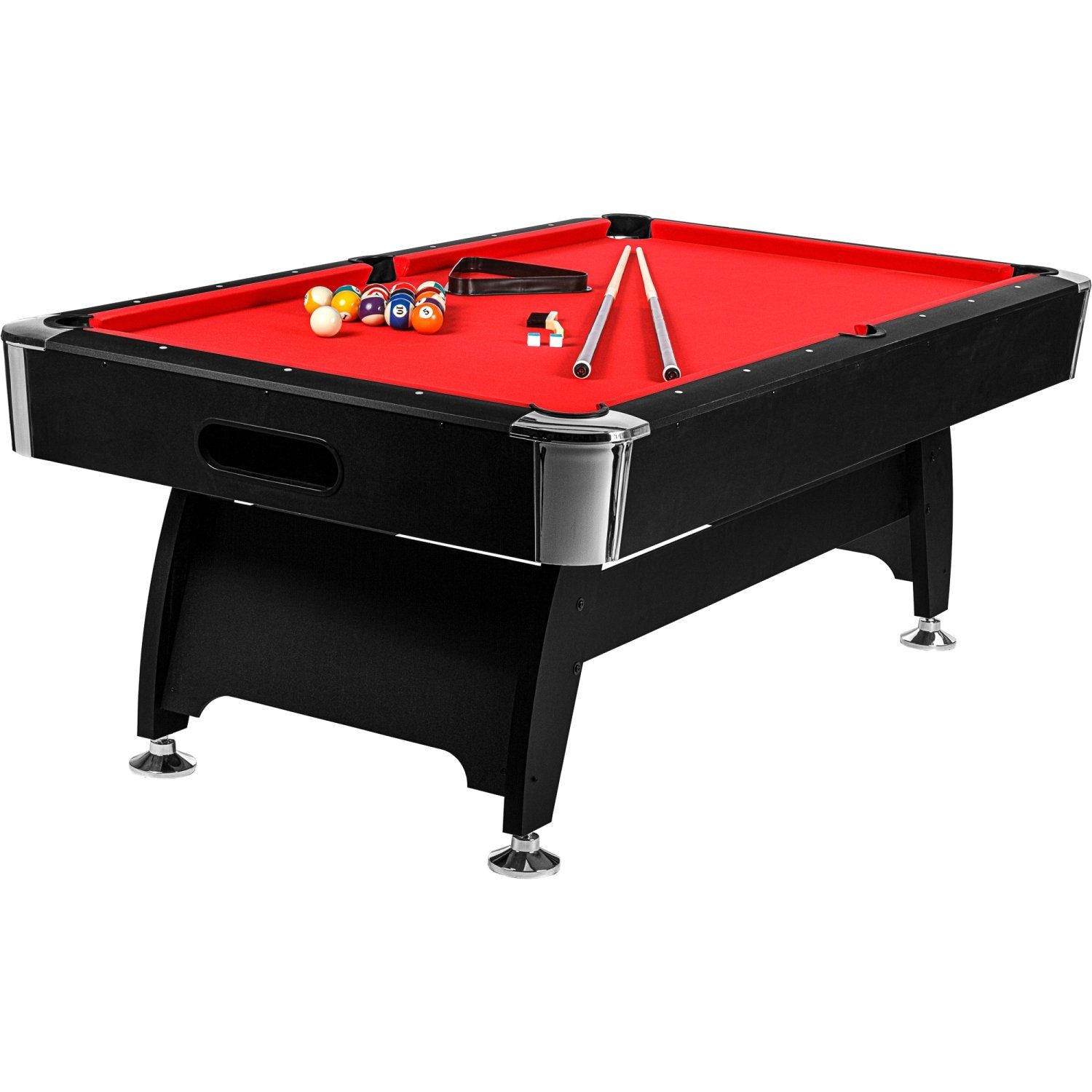 GAMES PLANET Billardtisch Games Planet 8 ft Billardtisch, 9 Farbvarianten, 244x132x82 cm (LxBxH) Schwarz