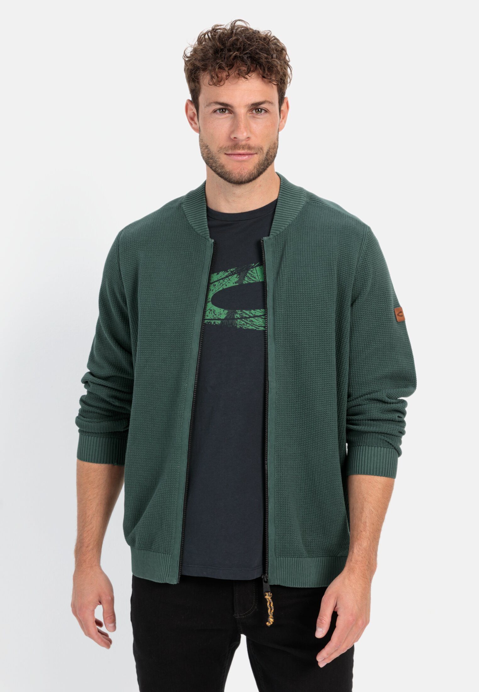 camel active Strickjacke aus zertifiziertem organic günstig online kaufen