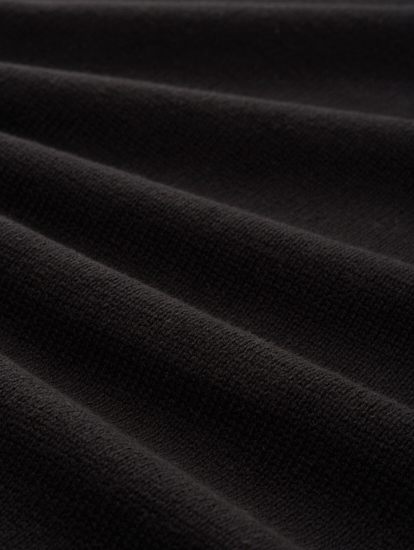 Jerseykleid Rollkragen black TOM mit TAILOR deep Strickkleid