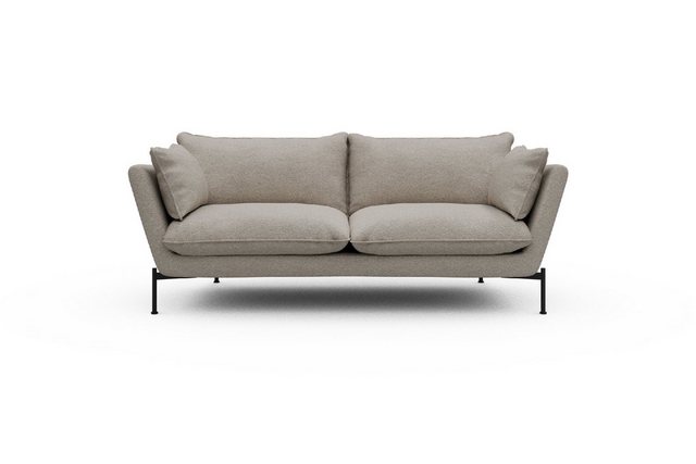 moebelfaktor Sofa Anton PREMIUM 2-Sitzer, schräg gestellte Armlehnen, hoher günstig online kaufen