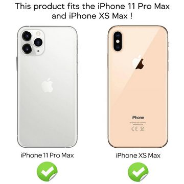 Nalia Schutzfolie Apple iPhone 11 Pro Max / iPhone XS Max, 2x Schutzglas & 2x Schablone / Klares Displayschutzglas mit Applikator