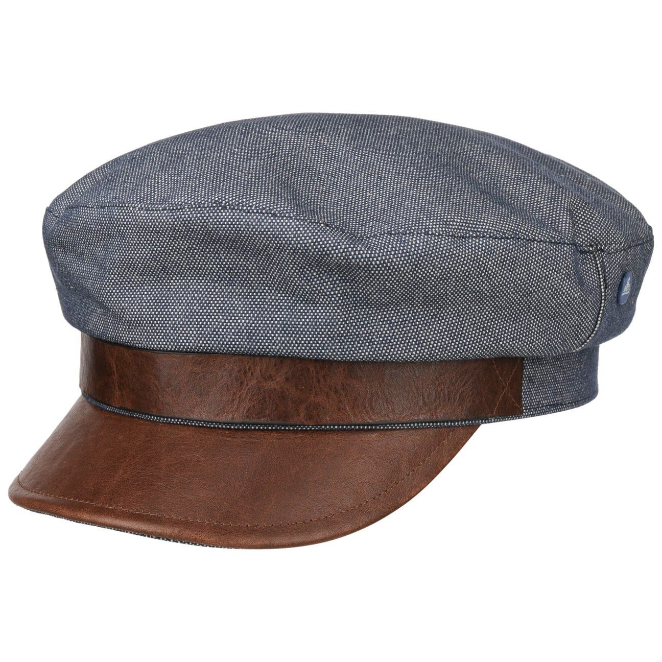 Hammaburg Ballonmütze (1-St) Schirmmütze mit Schirm, Made in Italy