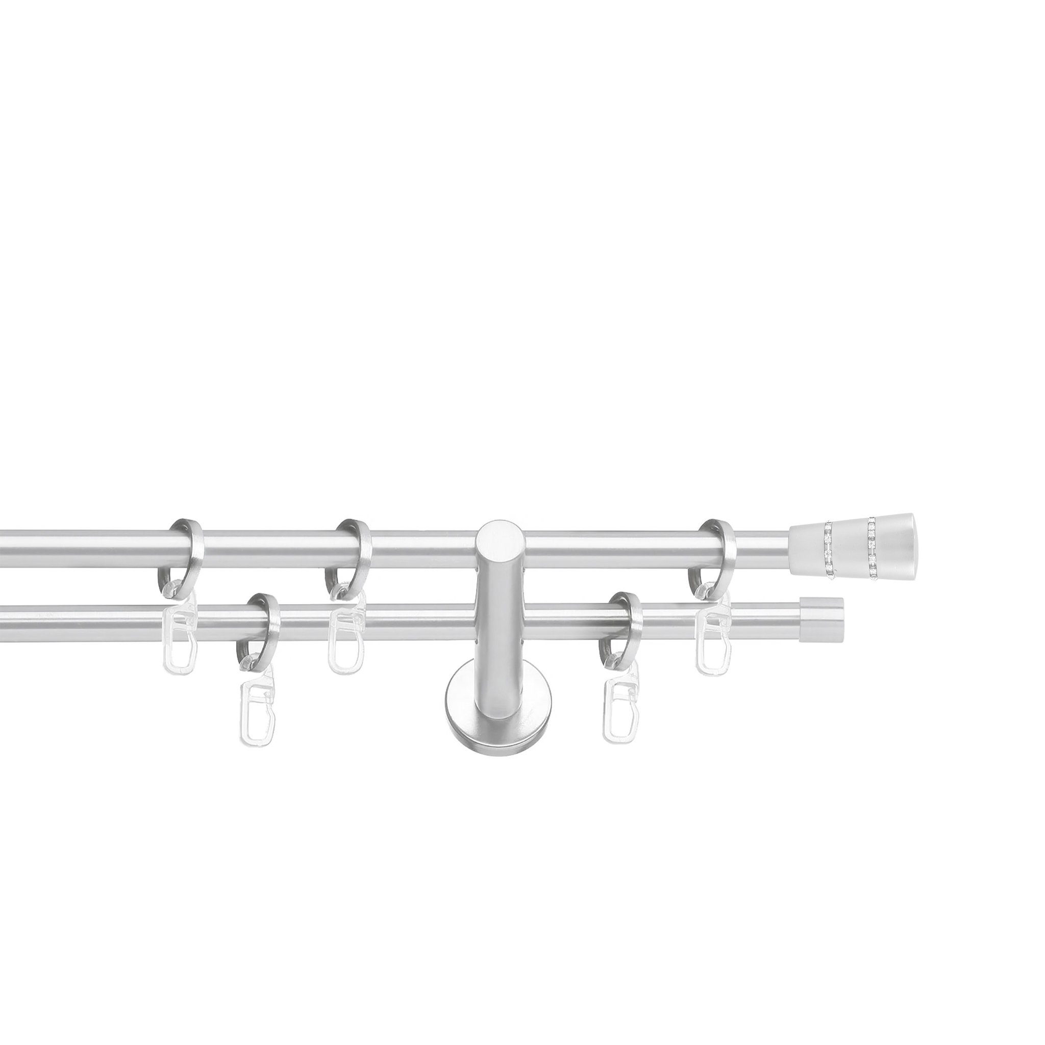 SN DECO GROUP Gardinenstange Rennes, Ø 19 mm, 2-läufig, Fixmaß, Verschraubt günstig online kaufen